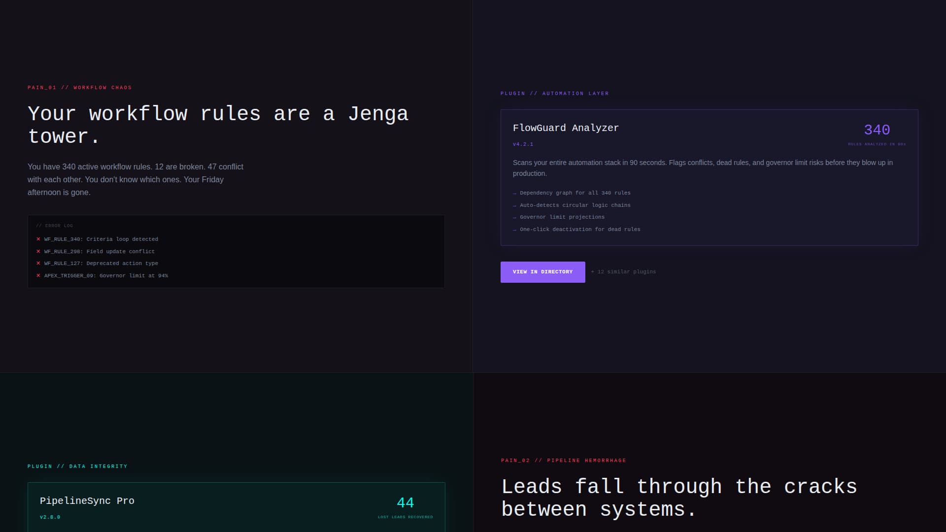 Forge - Electric Plugindirectory Landing Page Template