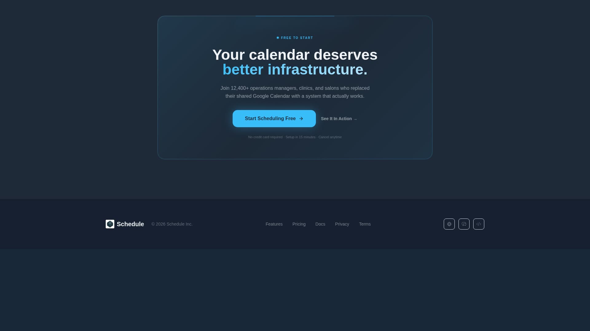 Schedule - Precision Appointment Landing Page Template