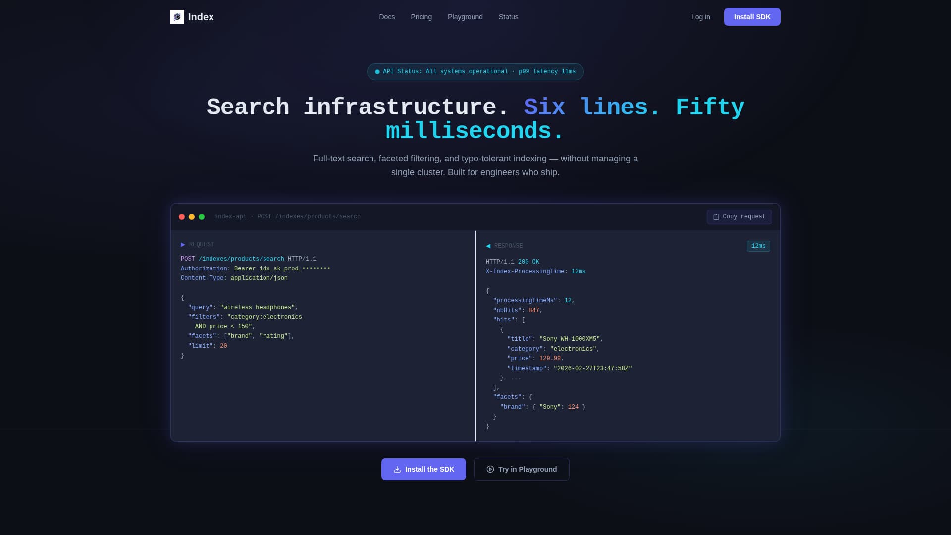 Index - Lightning Search Landing Page Template