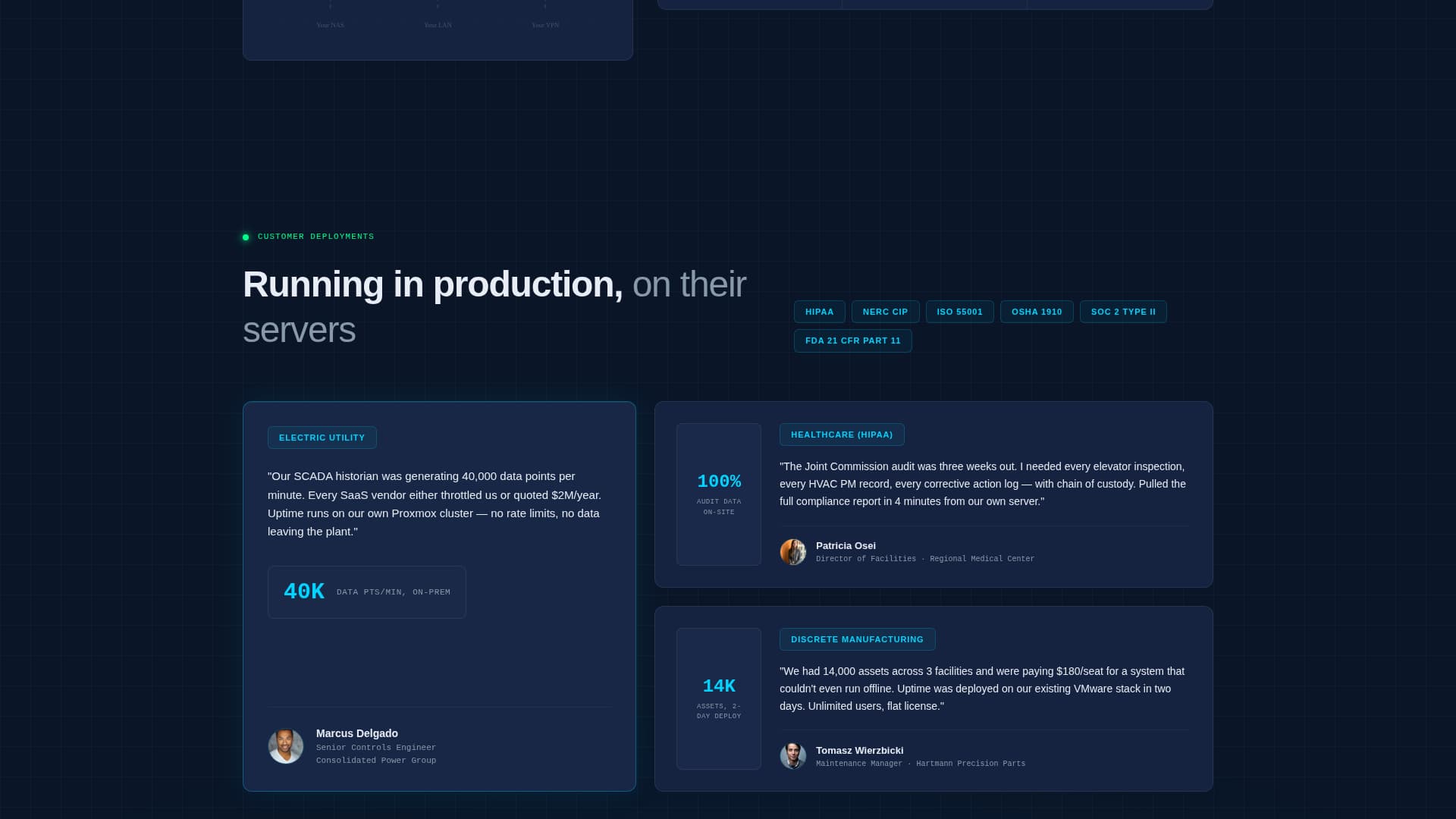 Uptime - Powerful Asset Management Landing Page Template