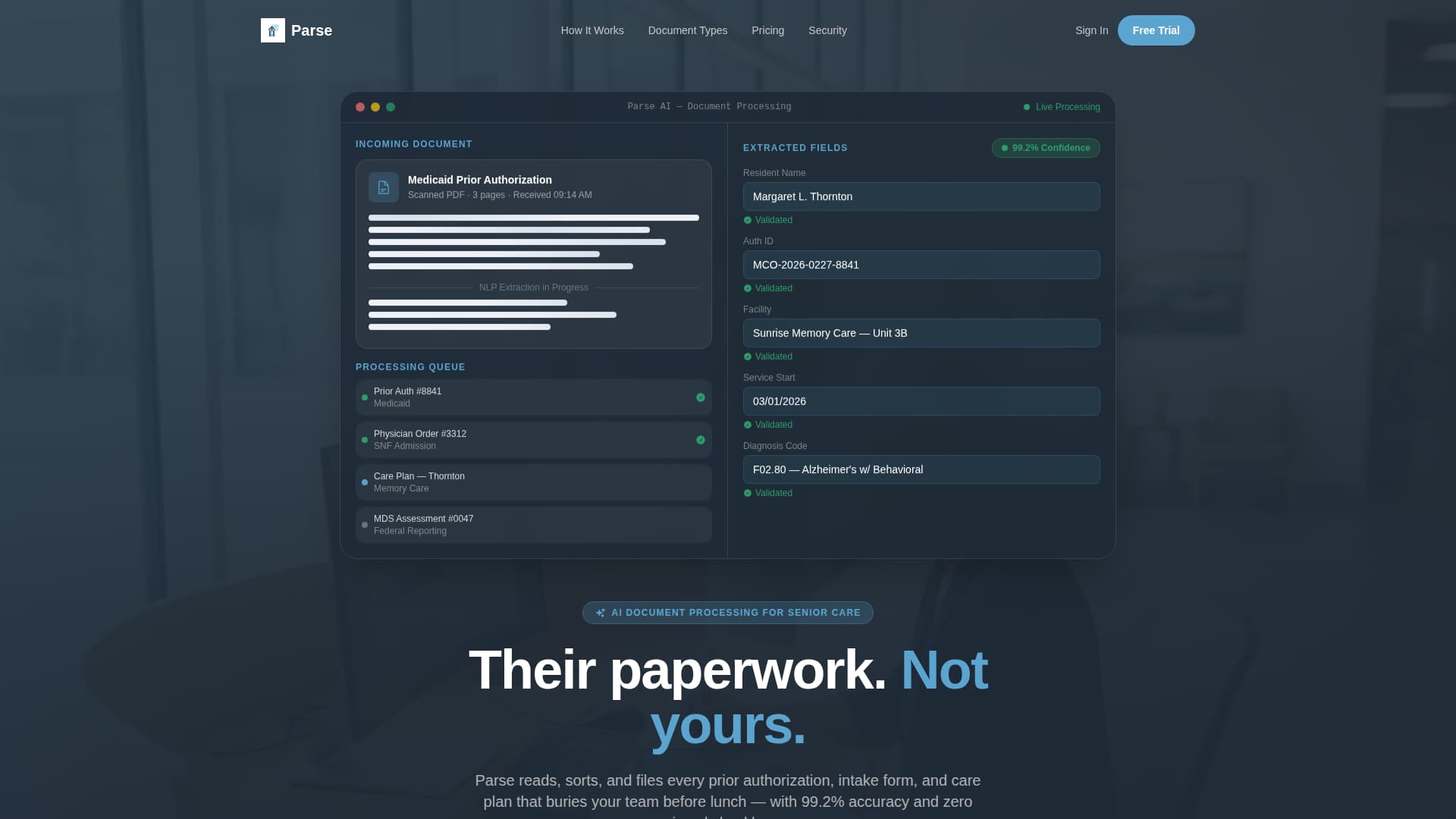 AI for Senior Care Specialist Professional Website Template