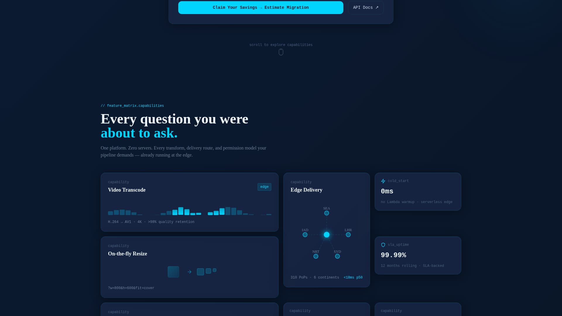 Serverless Enterprise Software Cost Calculator Website Template