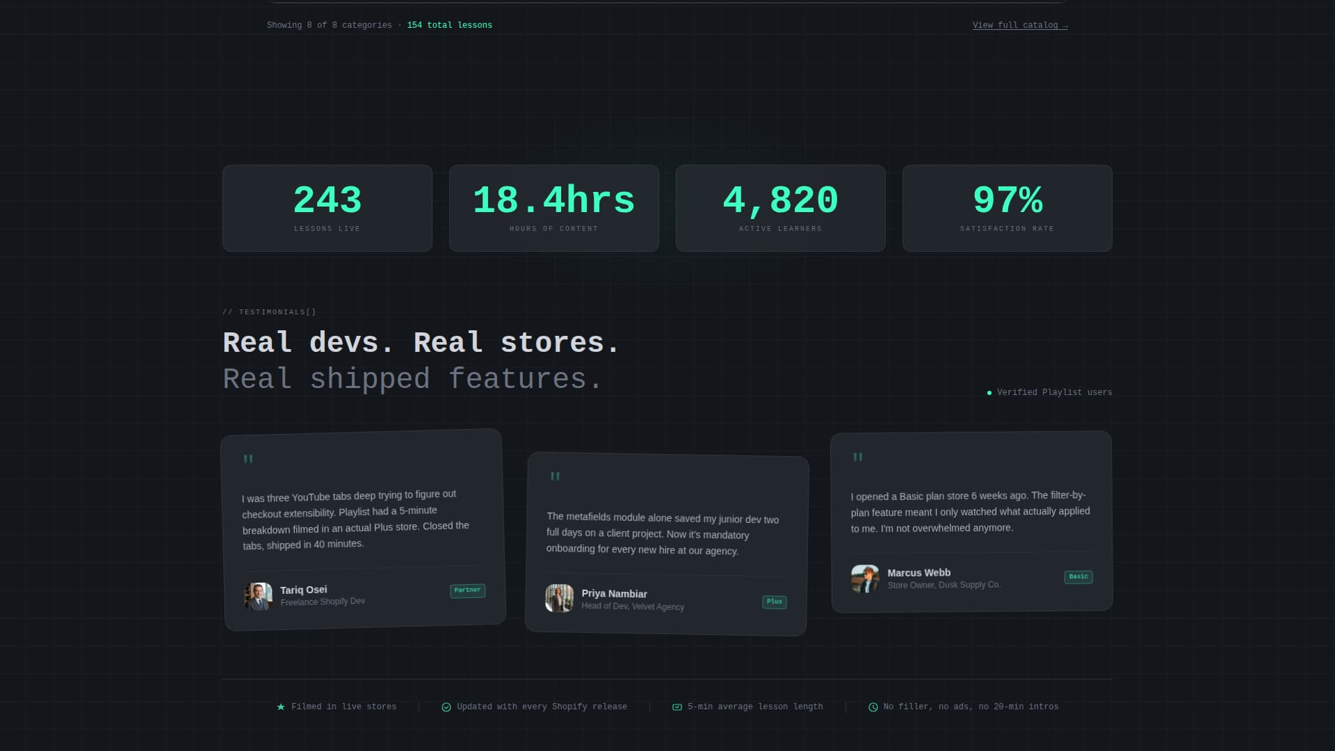 Playlist - Searchable Shopify Landing Page Template