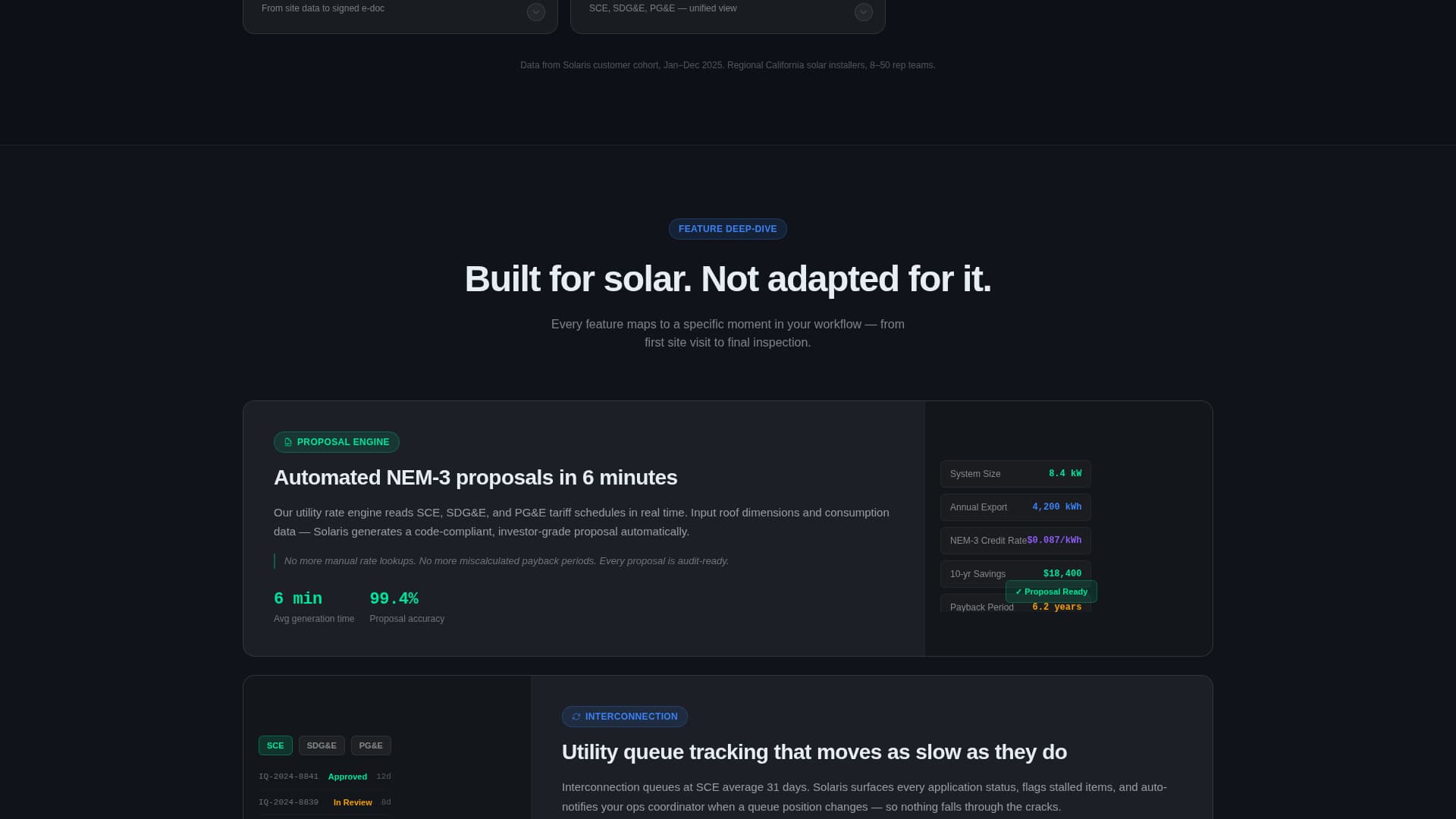 Solaris - Powerful Solar CRM Landing Page Template