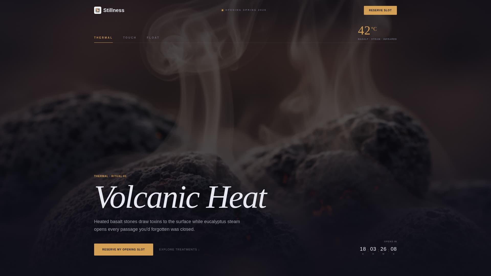 Spa & Wellness Center Pre-Launch Website Template