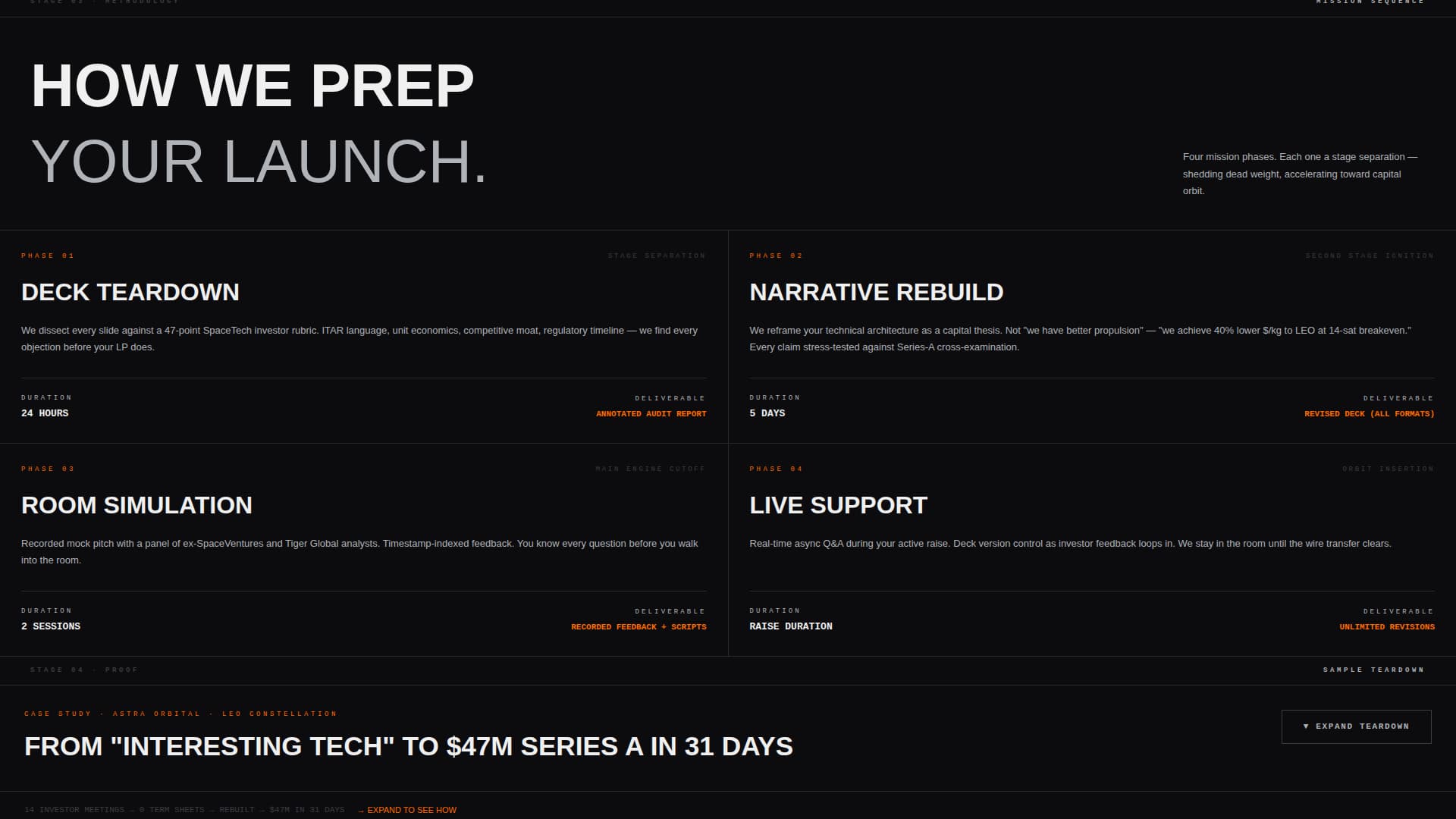 Thrust - High-Impact Spacetech Landing Page Template