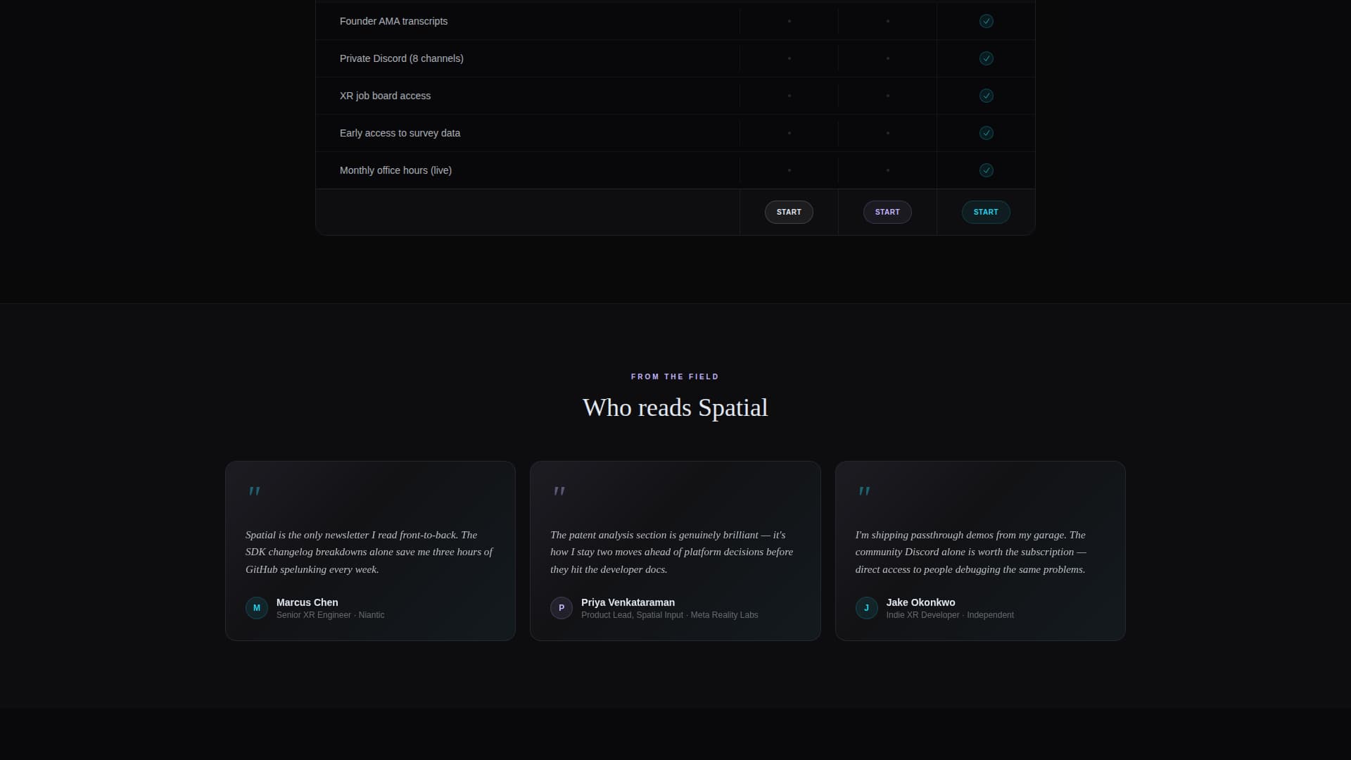 Spatial - Immersive Newsletter Landing Page Template