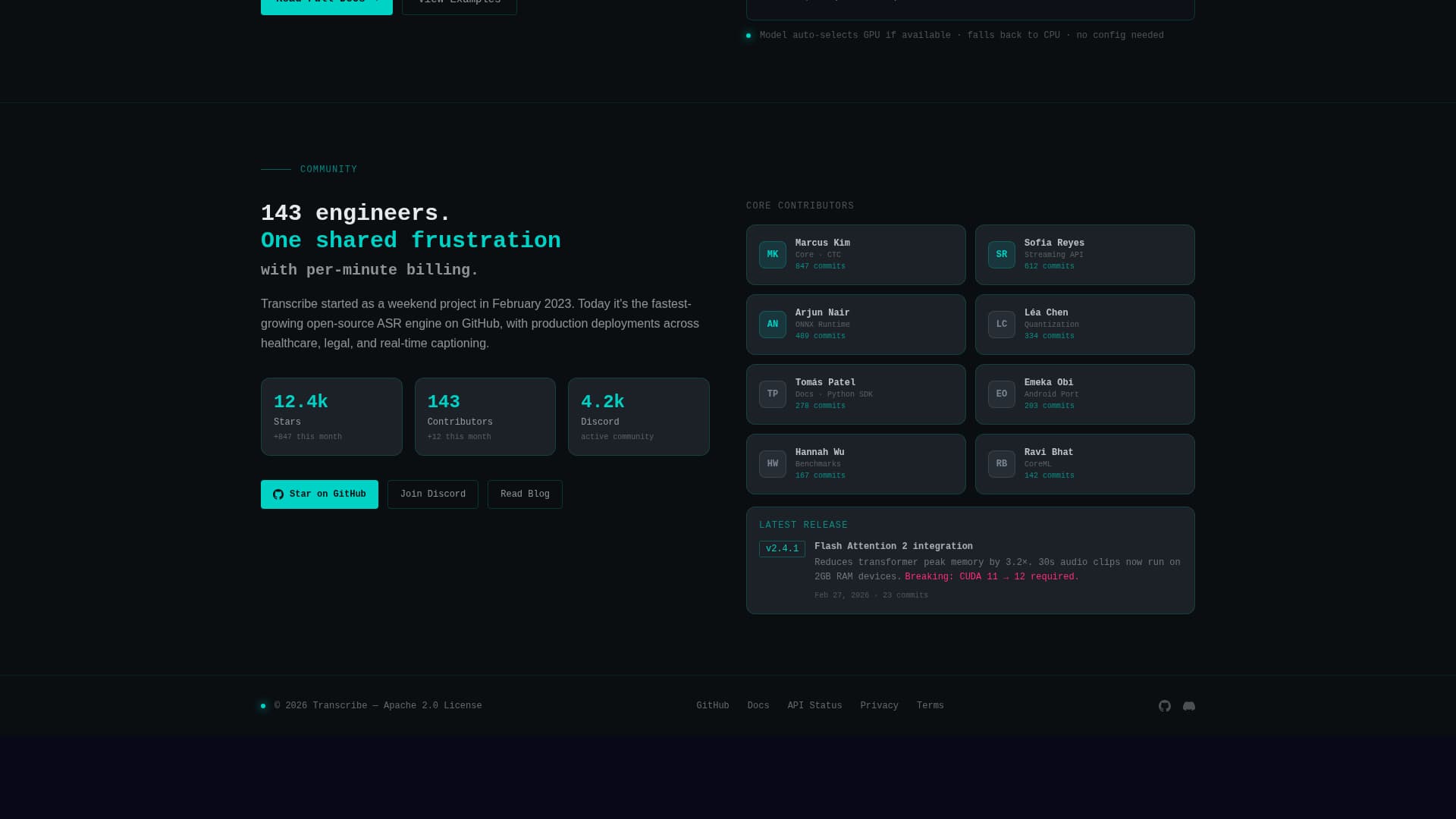 Audio AI — Speech Recognition Landing Page Template