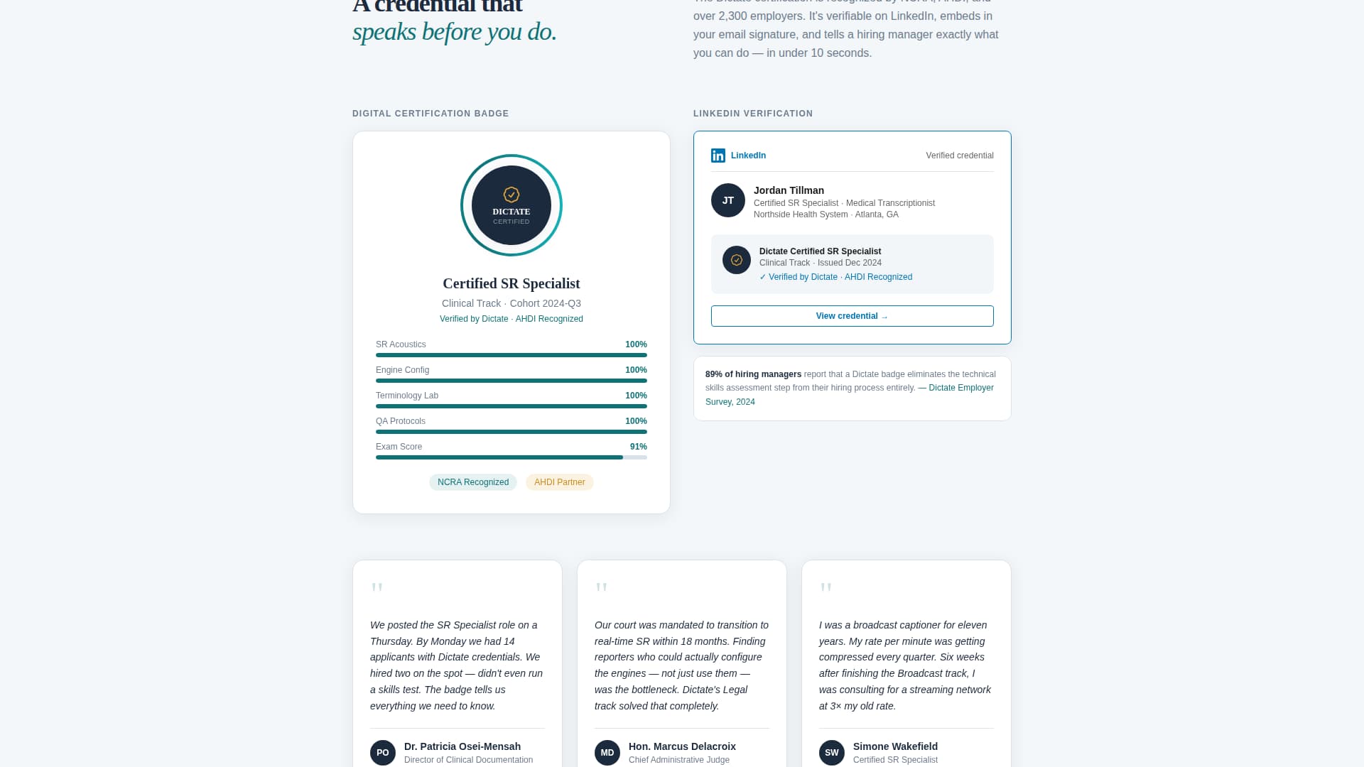 Speech - Premium Recognition Landing Page Template