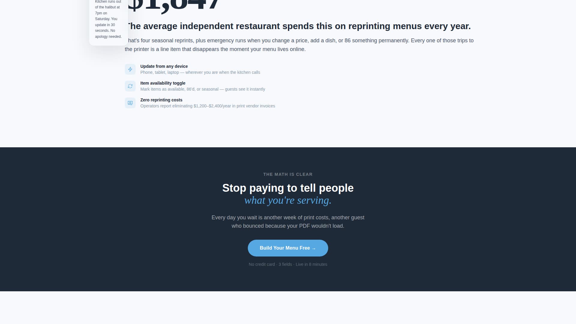 Dine — Bistro Booking Landing Page Template