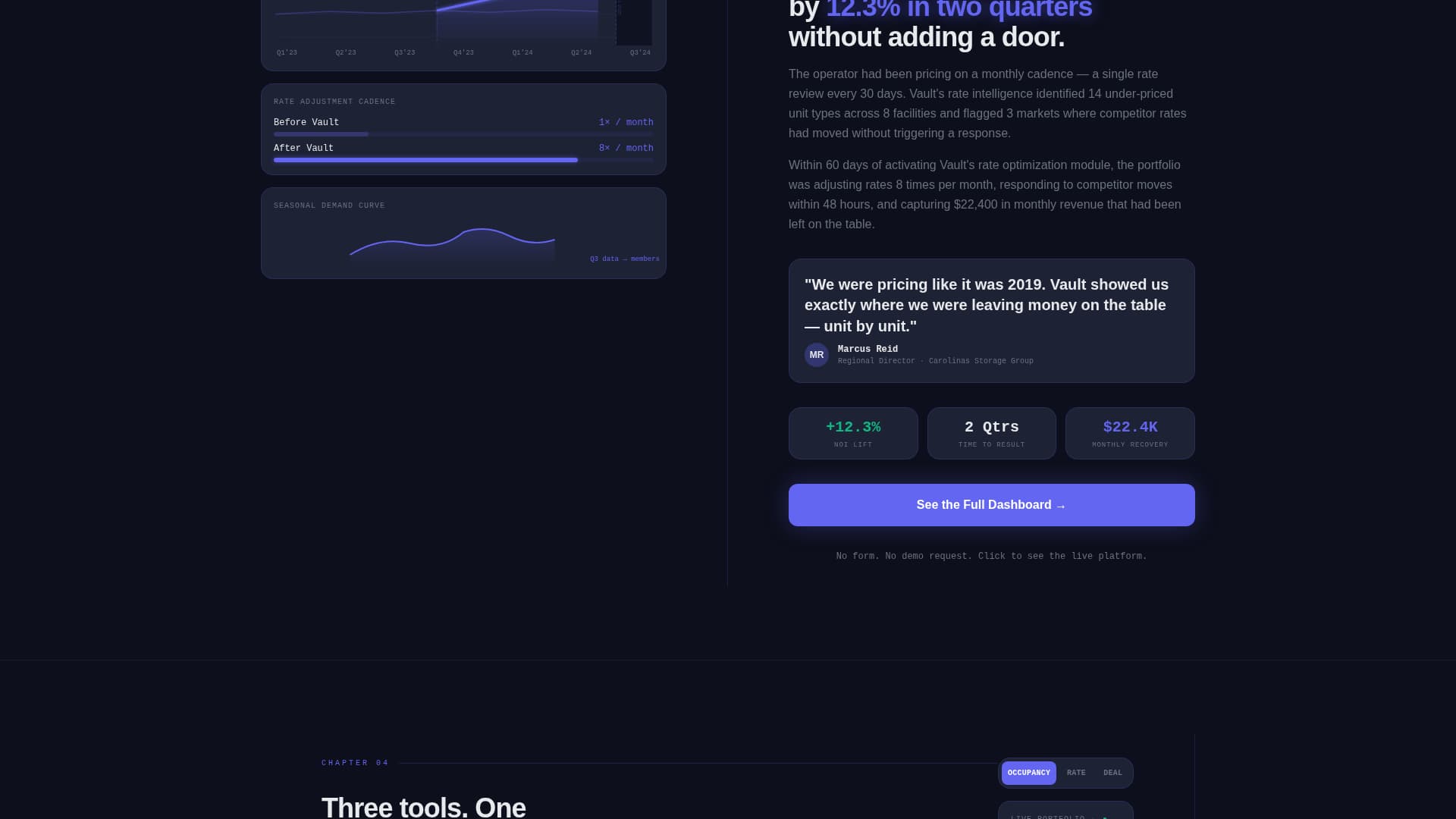 Vault - Intelligent Storage Landing Page Template