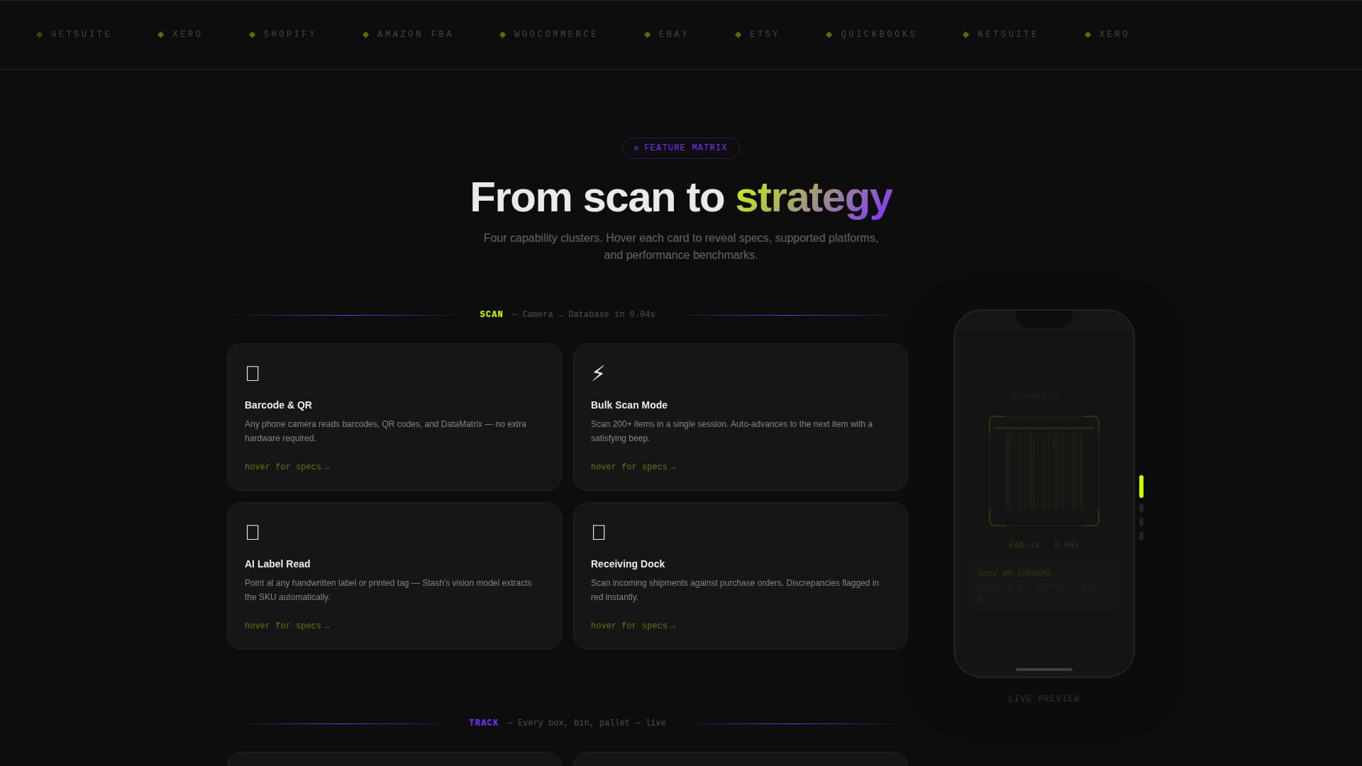Stash - Dynamic Inventory Landing Page Template