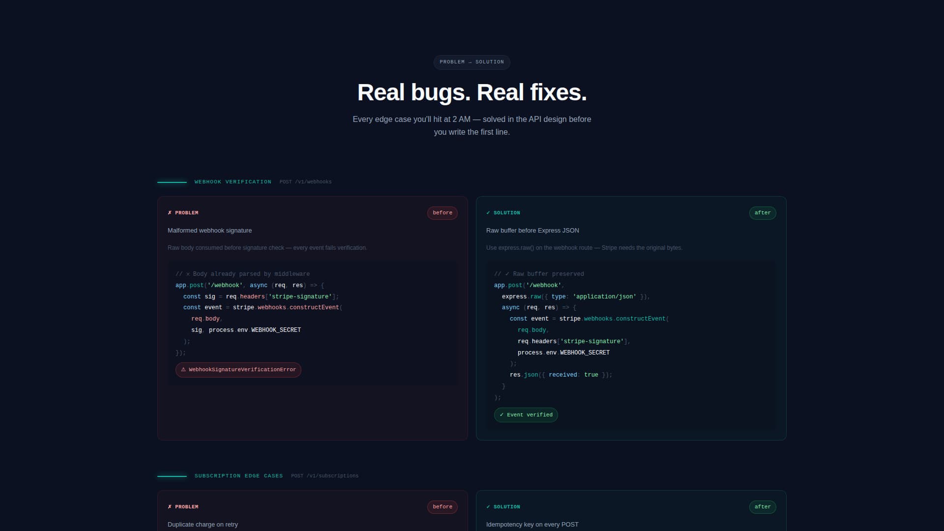 Stripe Documentation Professional Website Template