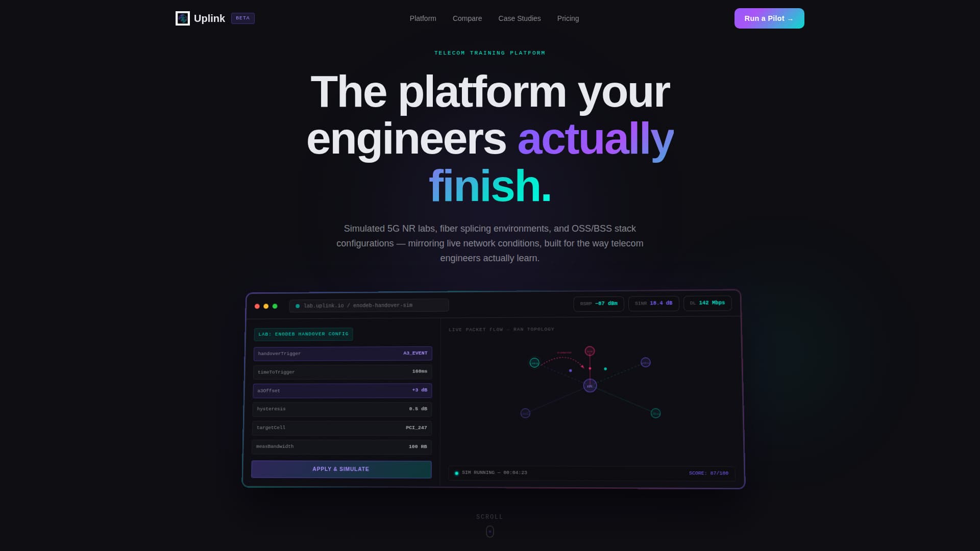 Nexus — Carrier Connectivity Landing Page Template