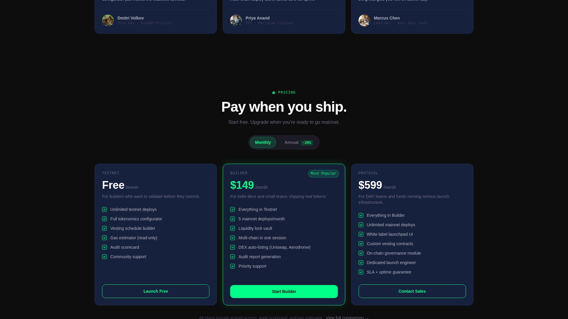 Mint - Powerful Token Launchpad Landing Page Template