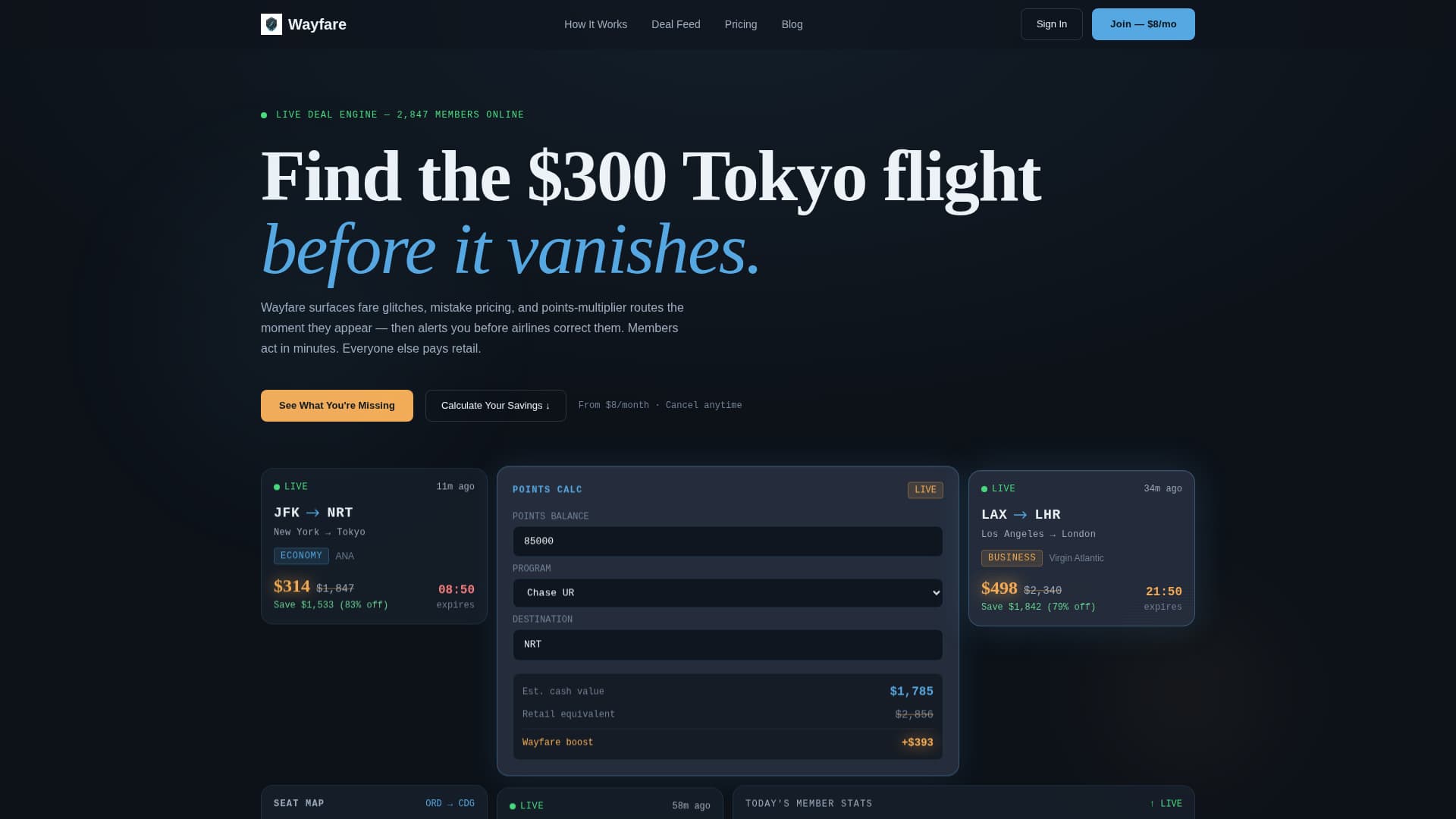 Wayfare - Exclusive Travel Landing Page Template
