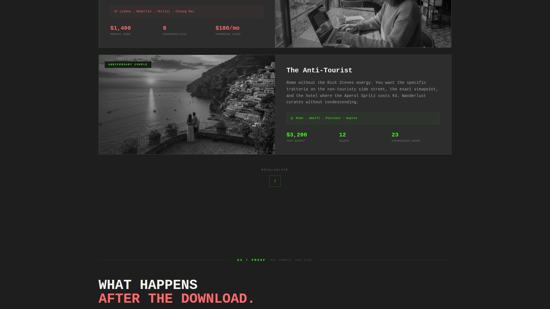 Wanderlust - Bold Travel Landing Page Template