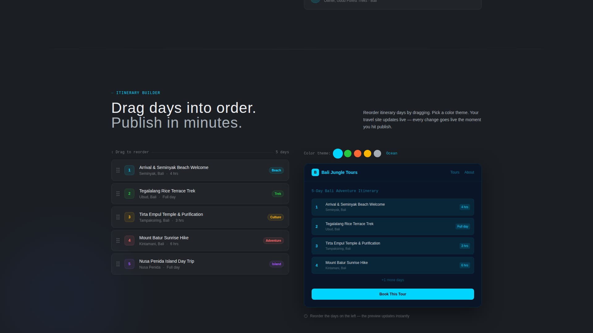 Voyage - Powerful Travelbuilder Landing Page Template