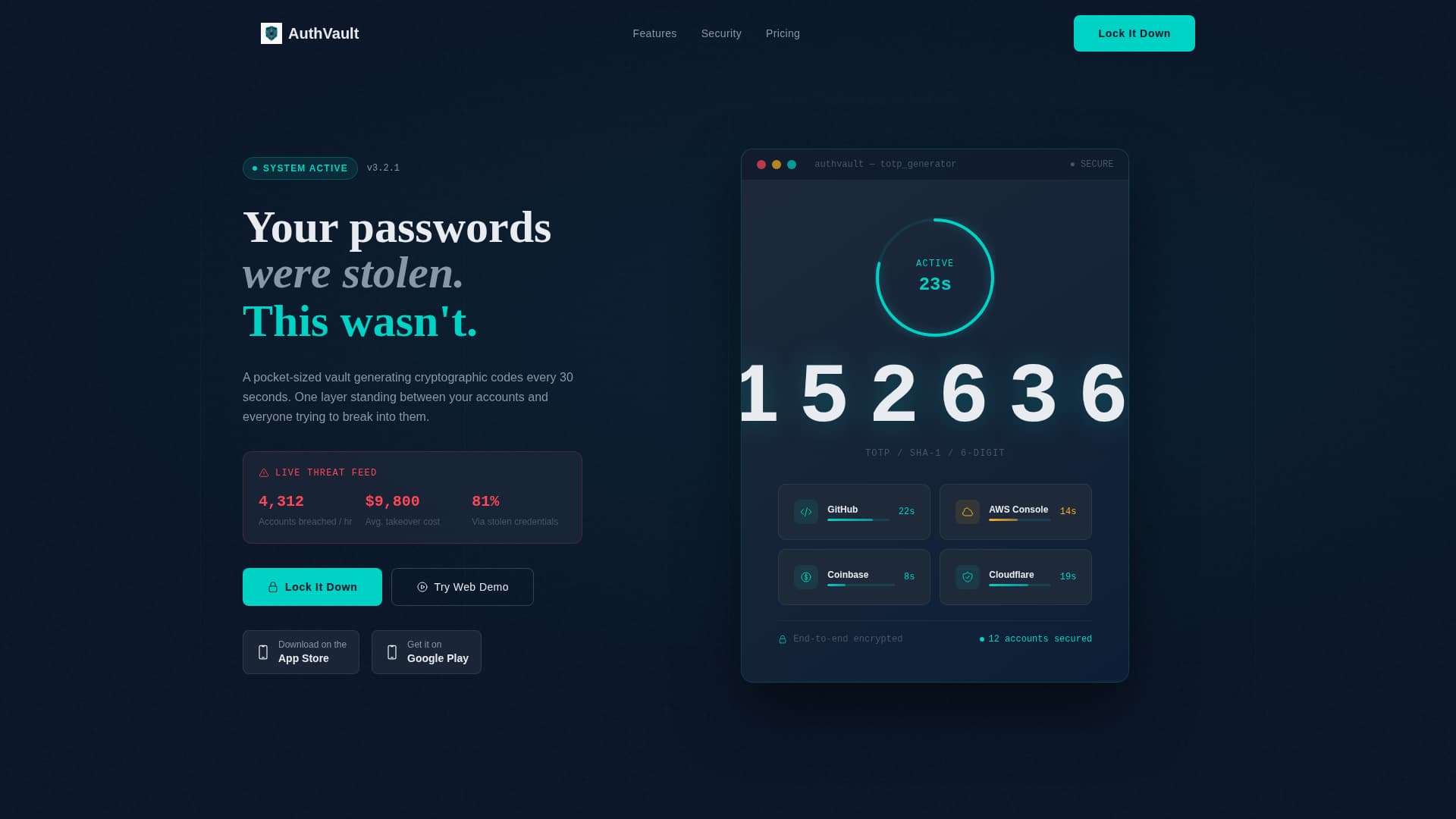 Verify - Powerful Authentication Landing Page Template