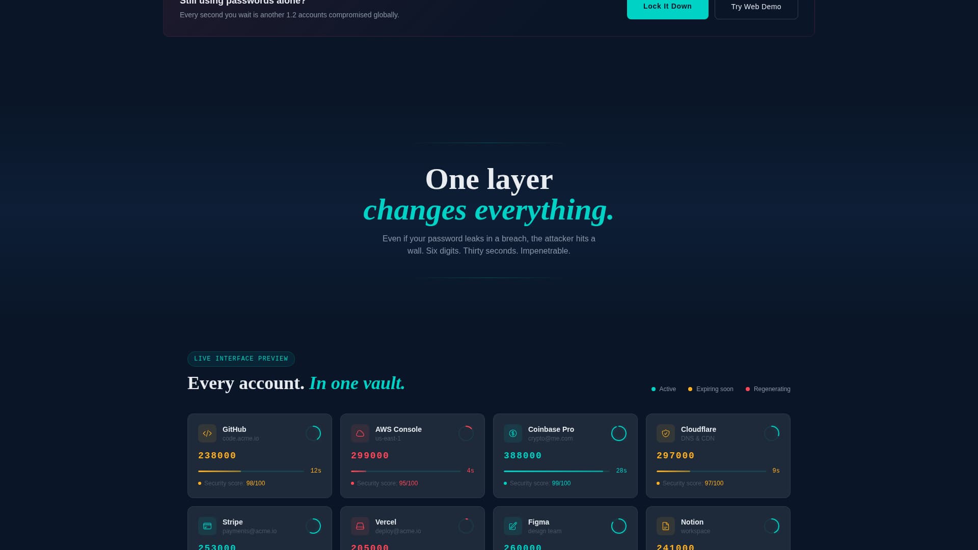Verify - Powerful Authentication Landing Page Template