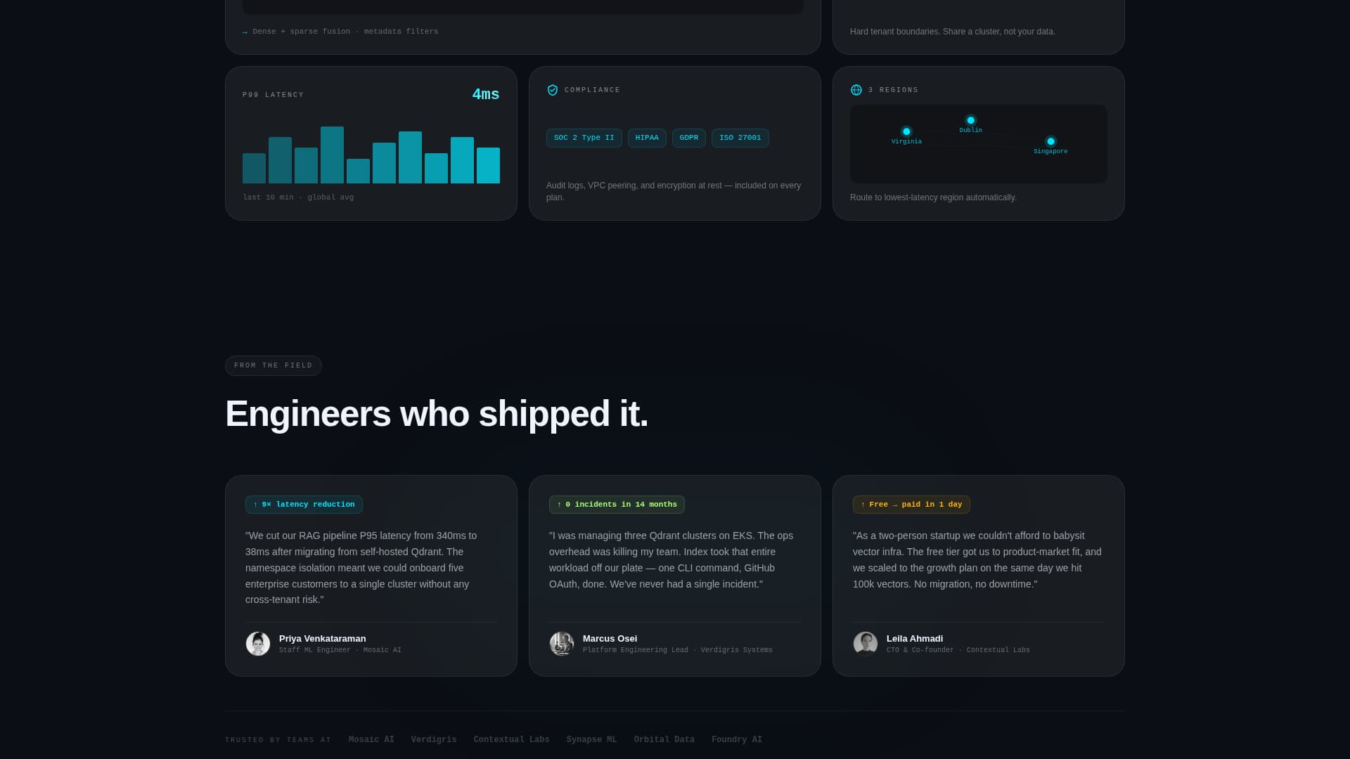 Index - Powerful Vectordatabase Landing Page Template