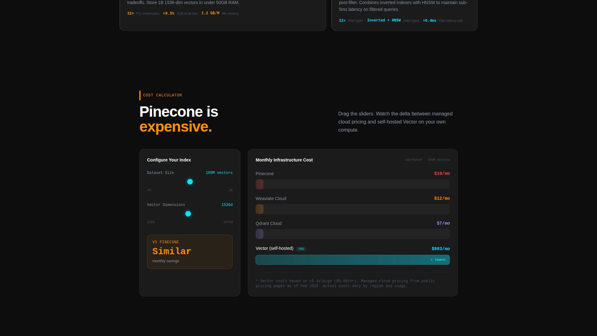 Vector - Highperformance Database Landing Page Template