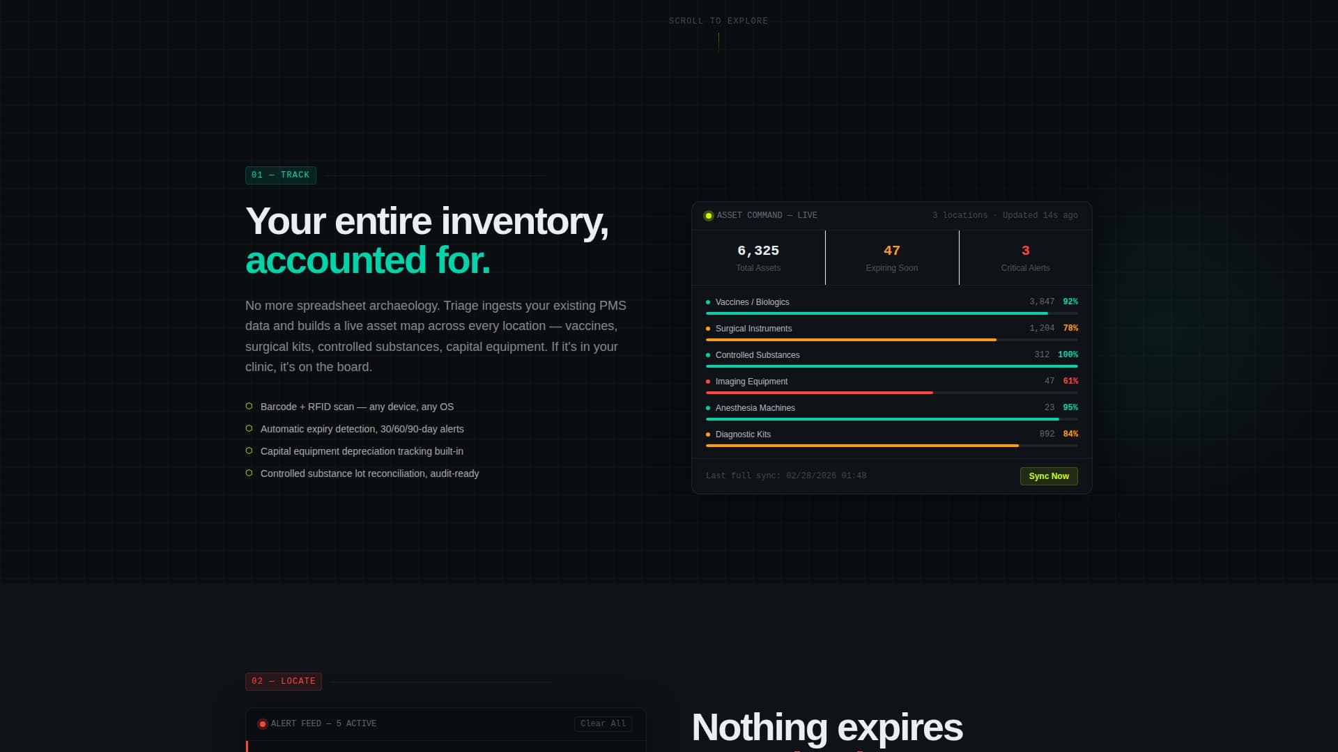 Triage - Powerful Veterinaryasset Landing Page Template