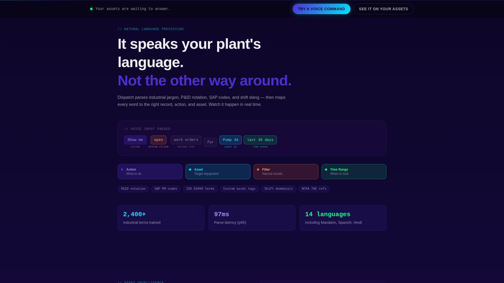 Voiceactivated - Modern EAM Landing Page Template