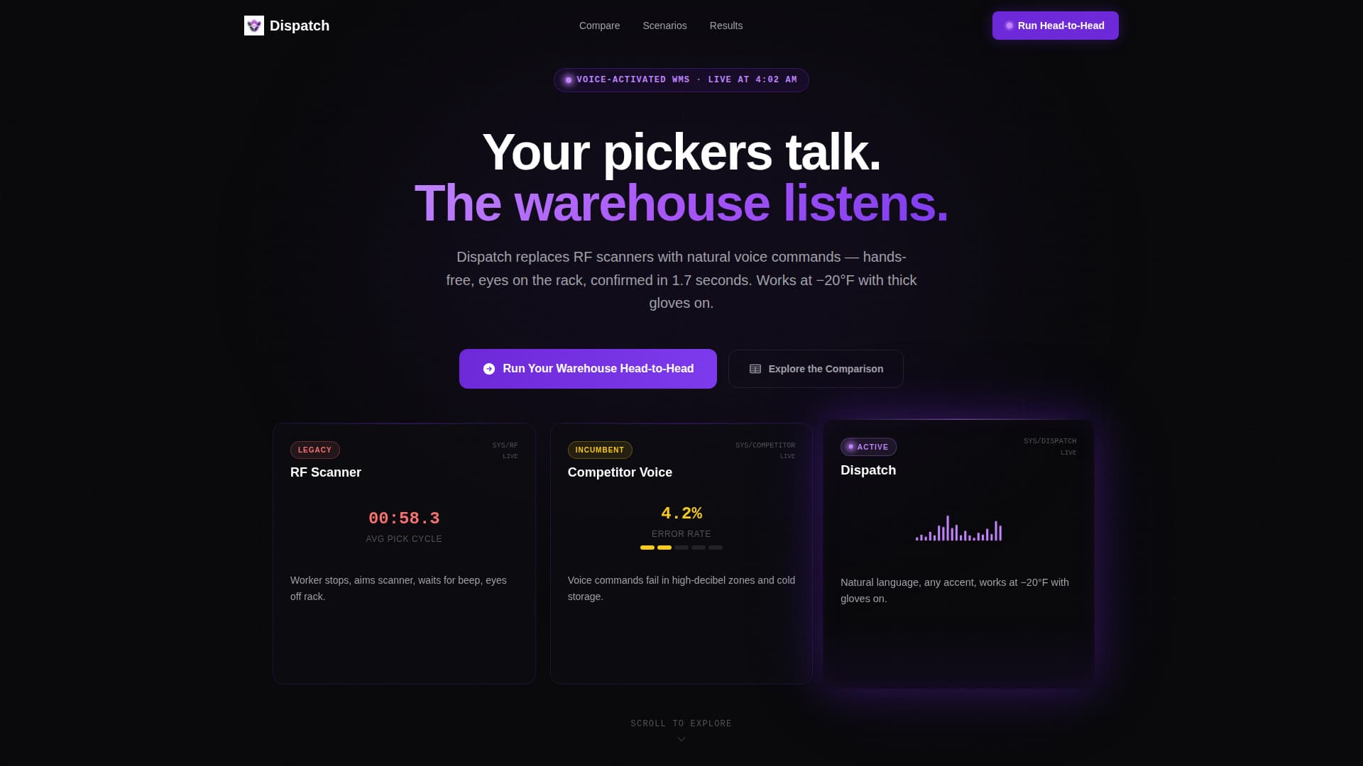 Dispatch - Powerful Warehouse Landing Page Template