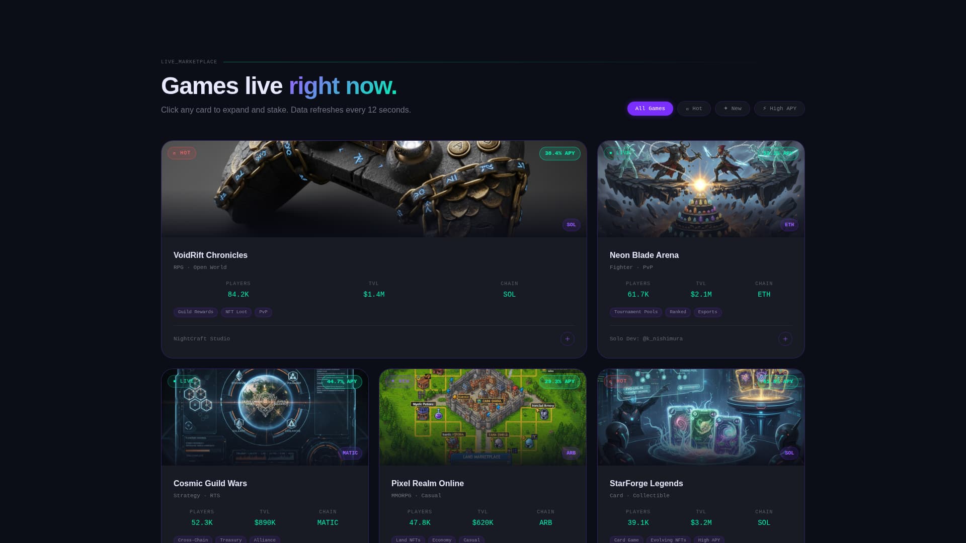 Mint - Powerful Web3 Gaming Landing Page Template