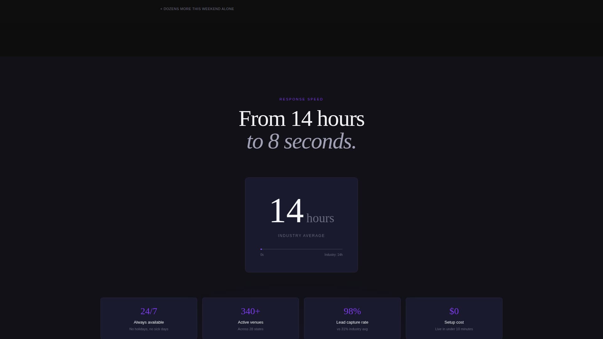 Concierge - Effortless Wedding AI Landing Page Template