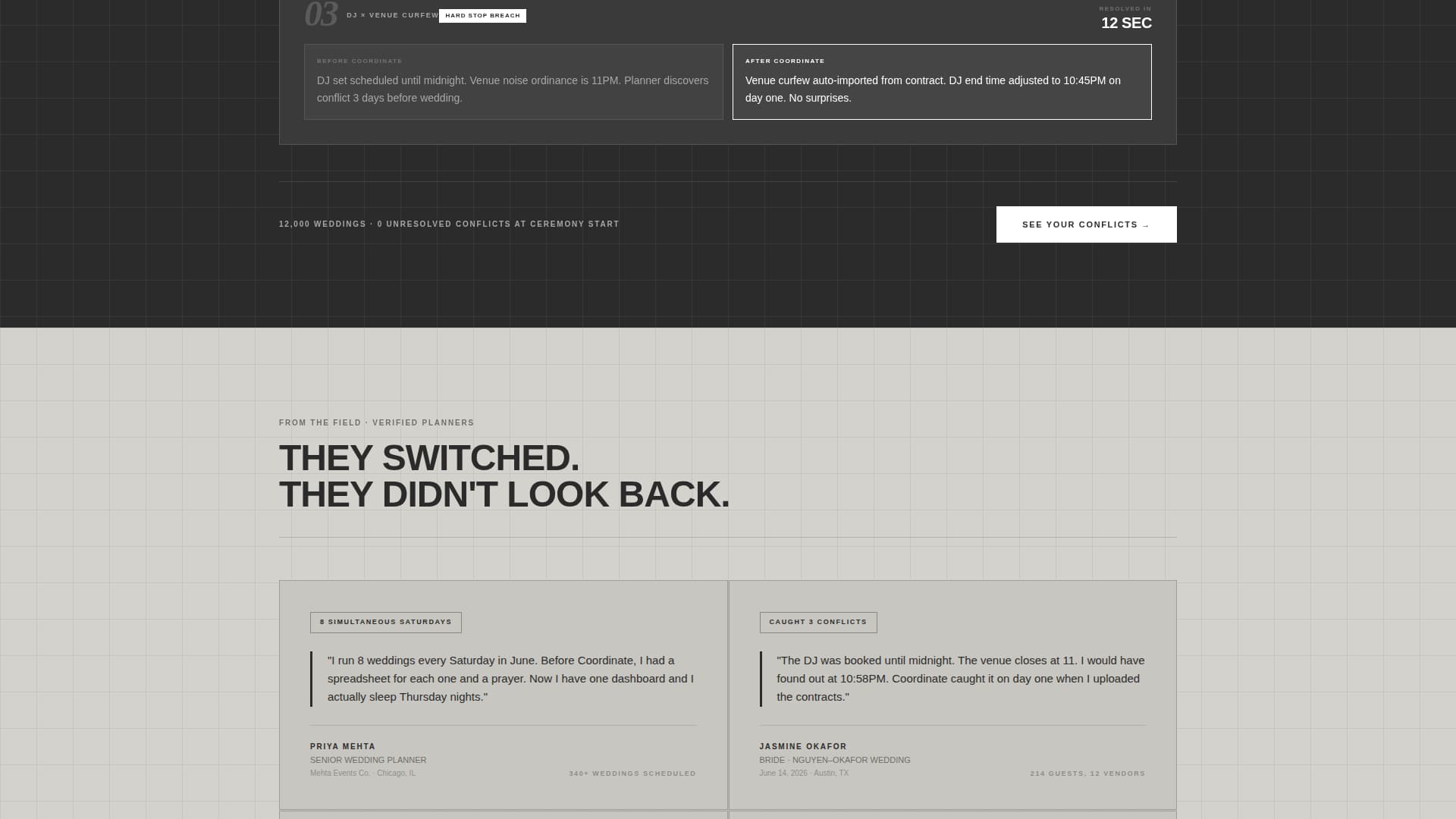 Coordinate - Powerful Wedding Landing Page Template