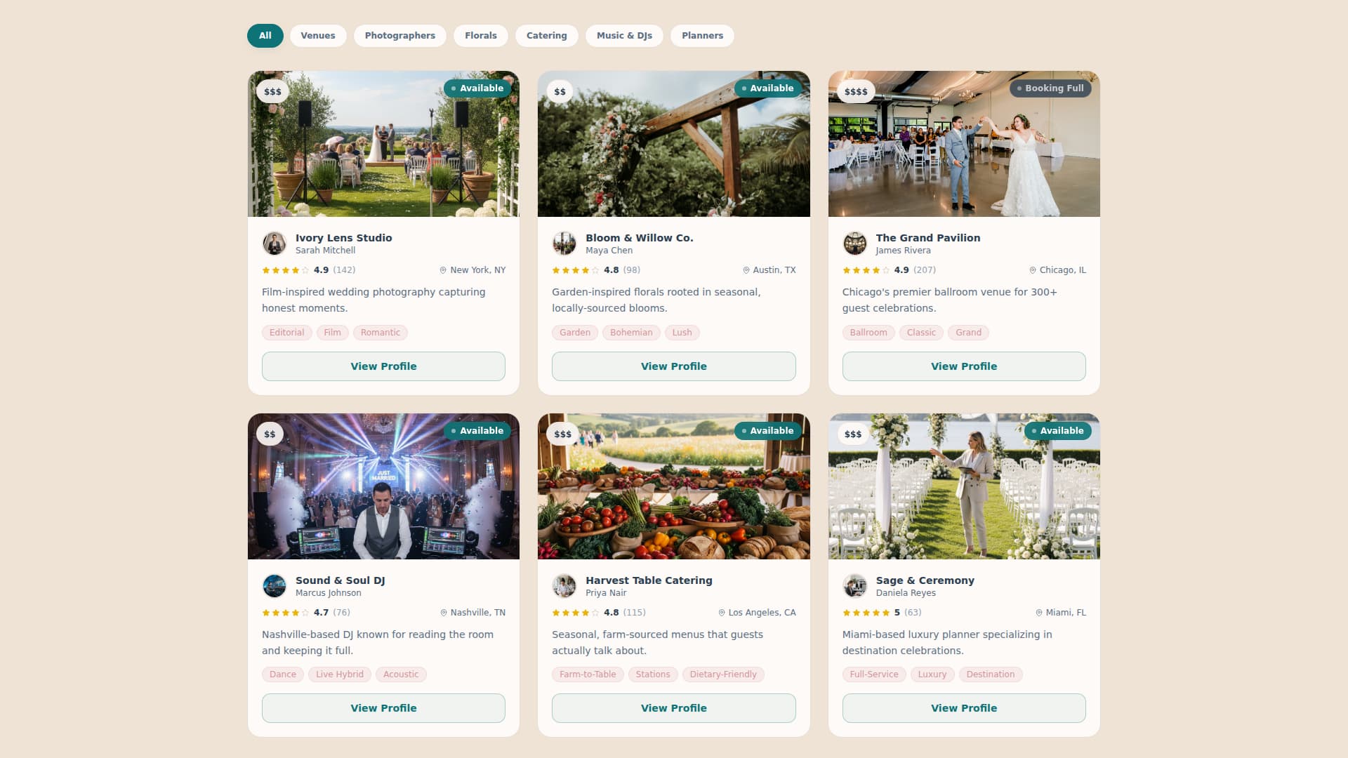 Aisle - Elegant Wedding Landing Page Template