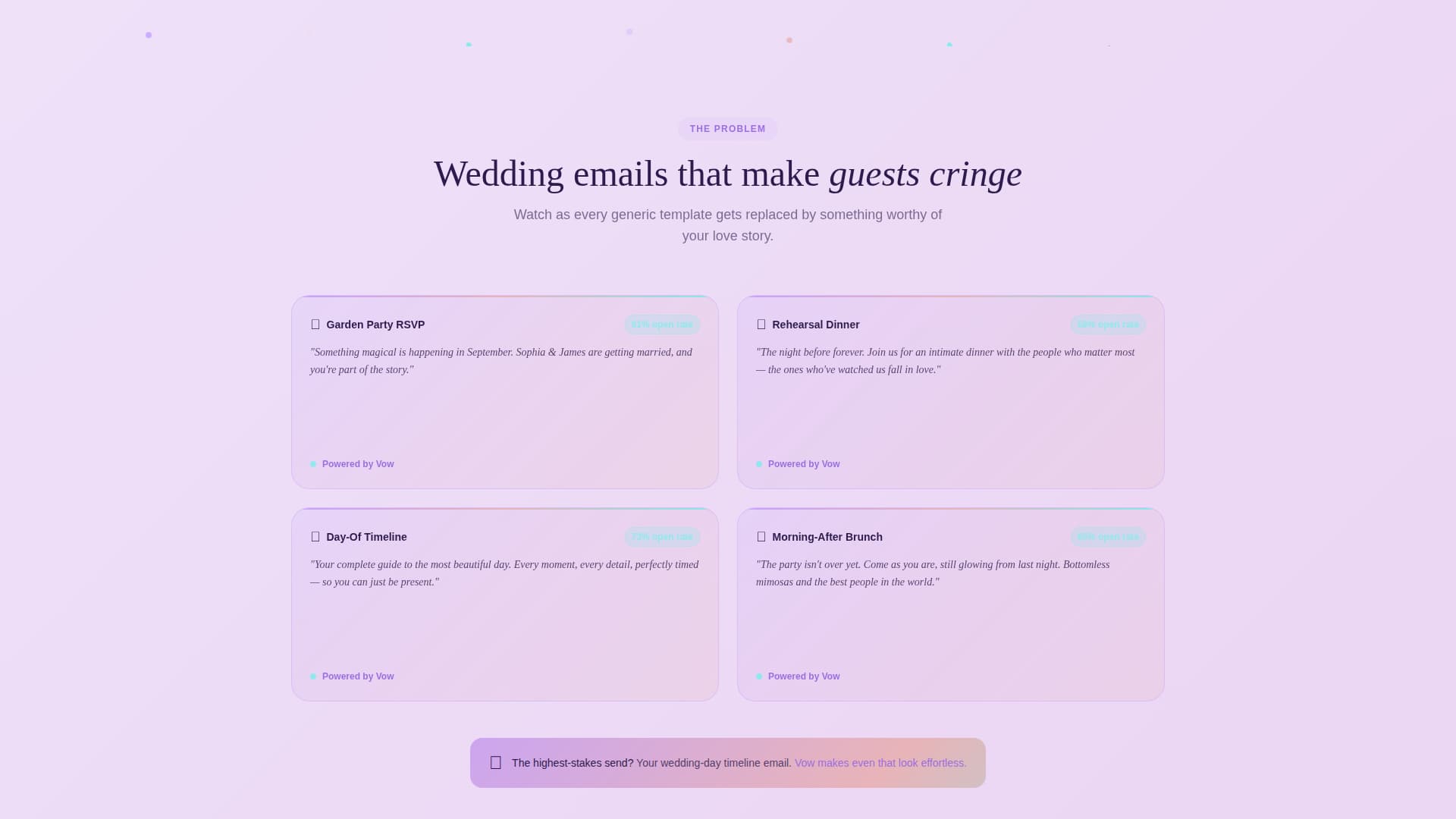 Unite — Sophisticated Wedding Planning Landing Page Template