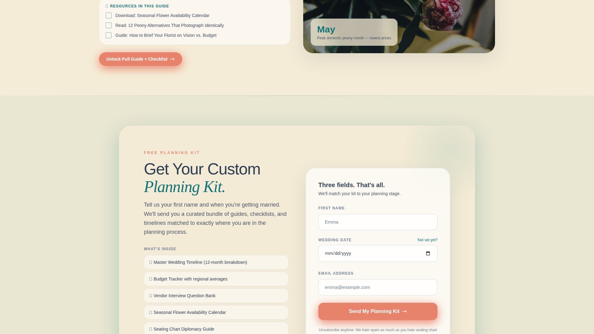 Vows - Elegant Wedding Landing Page Template