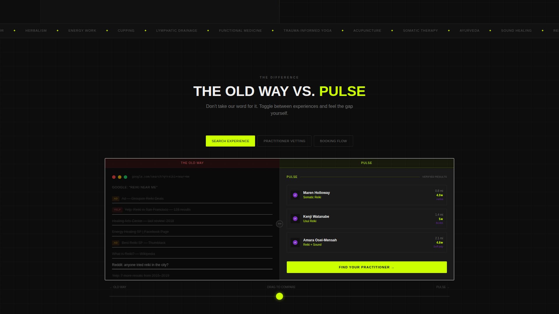 Pulse - Electric Wellness Landing Page Template