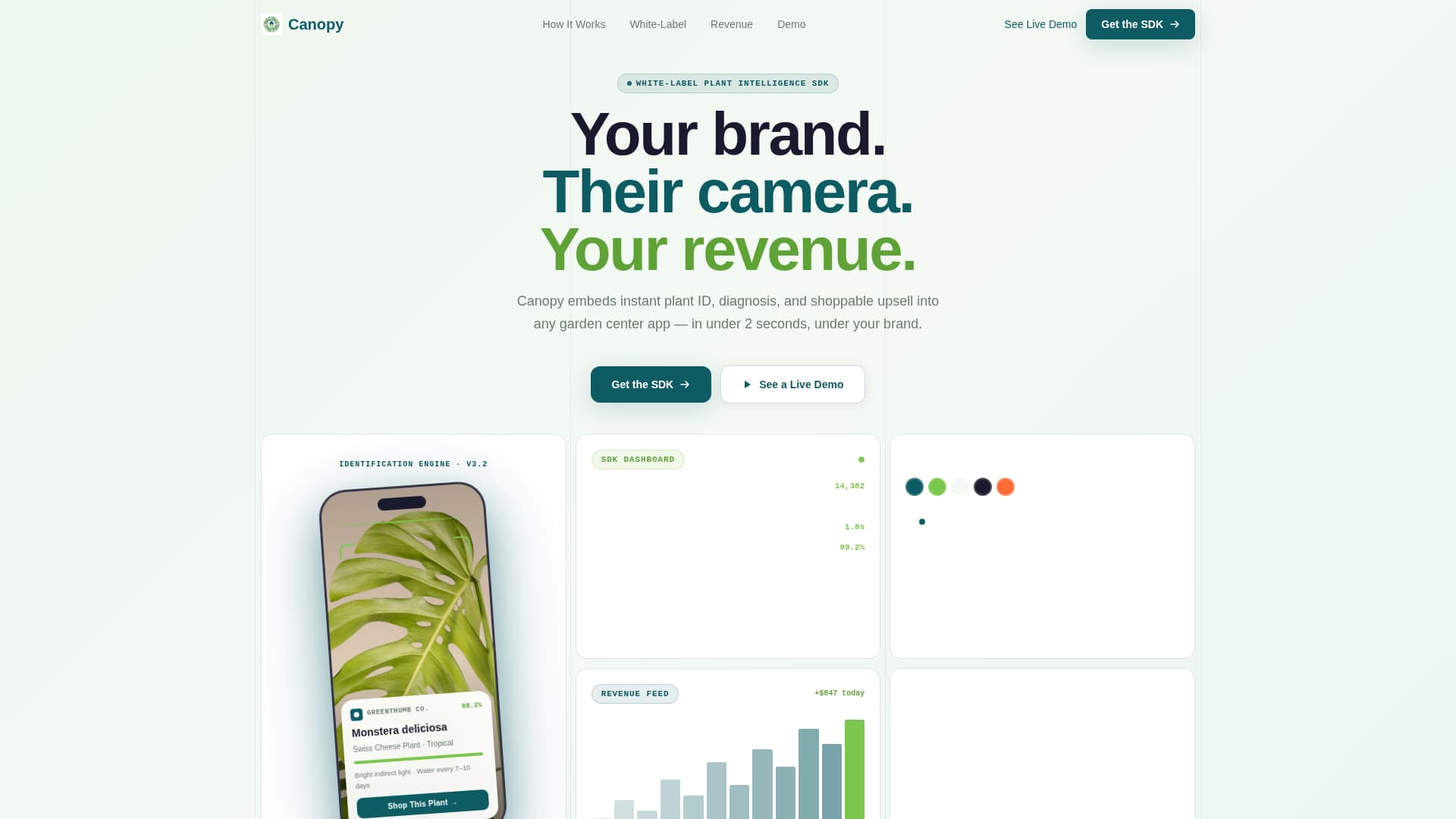 Canopy - Instant Botanist Landing Page Template