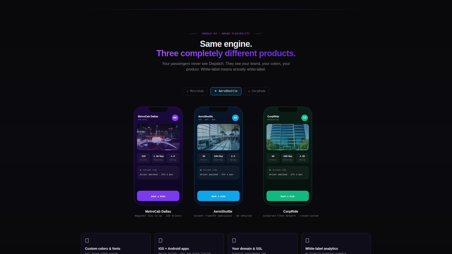Dispatch - Powerful Rideshare Landing Page Template