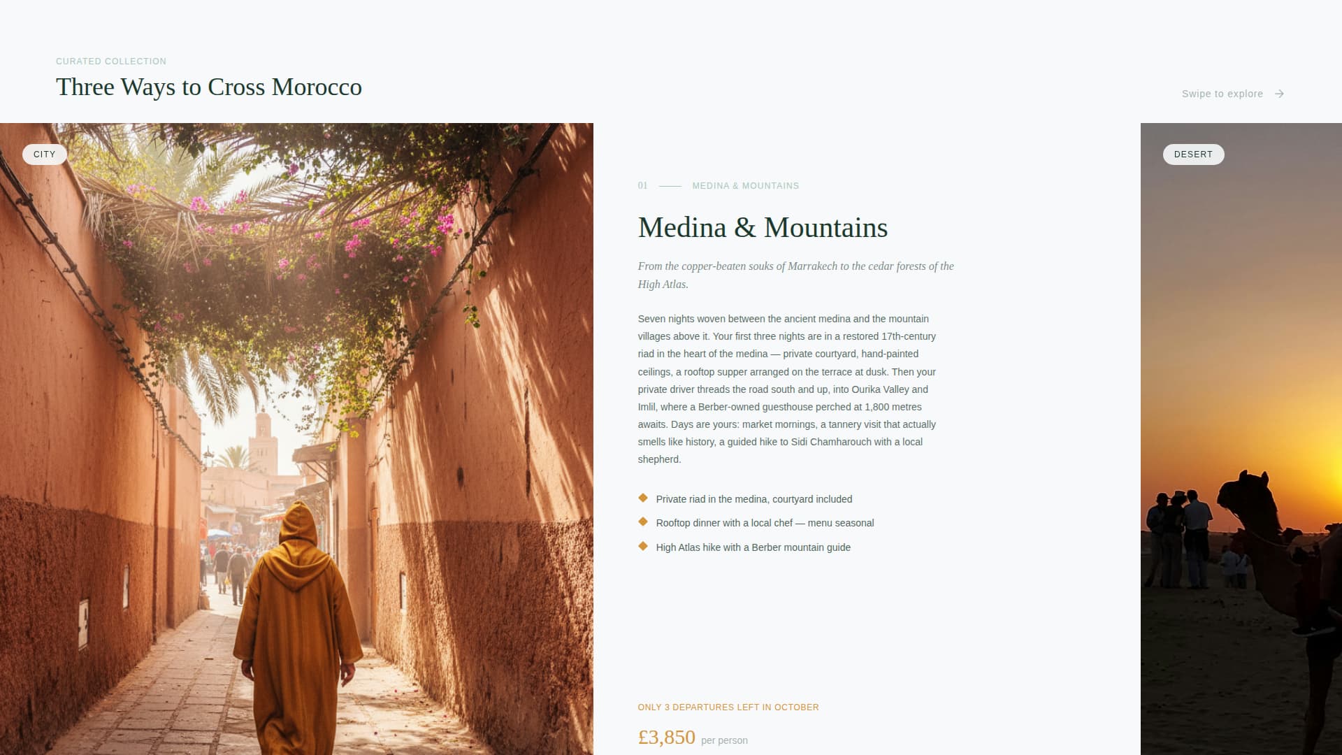 Riad - Luxe Morocco Landing Page Template