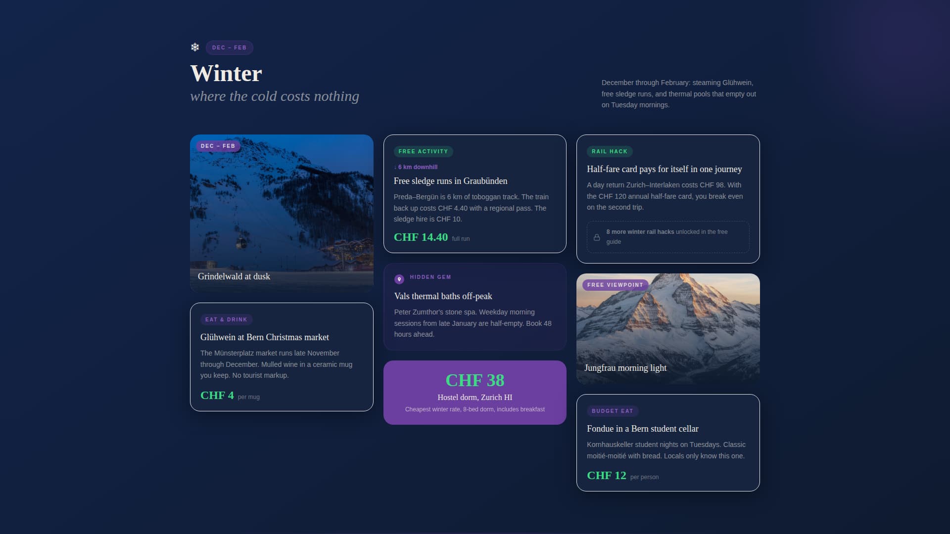 Traverse - Budget Switzerland Landing Page Template