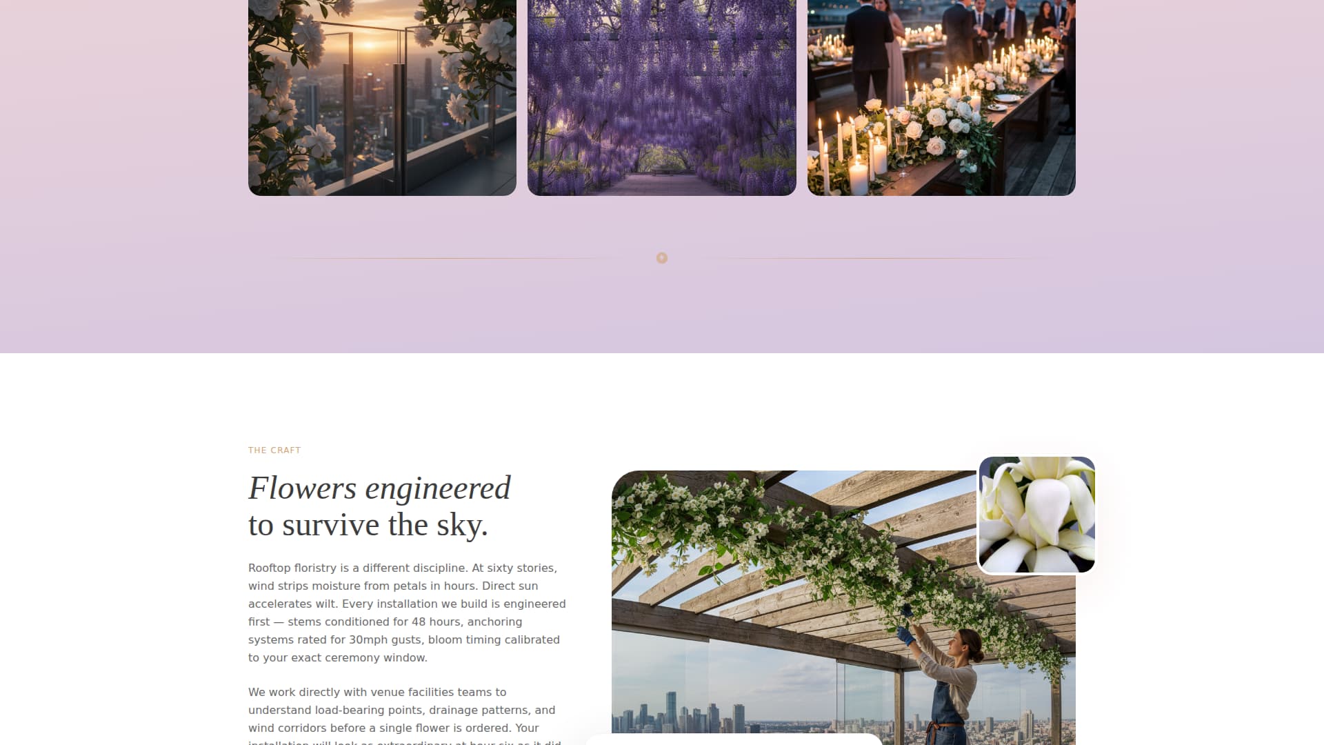Petals — Flower Arrangements Landing Page Template