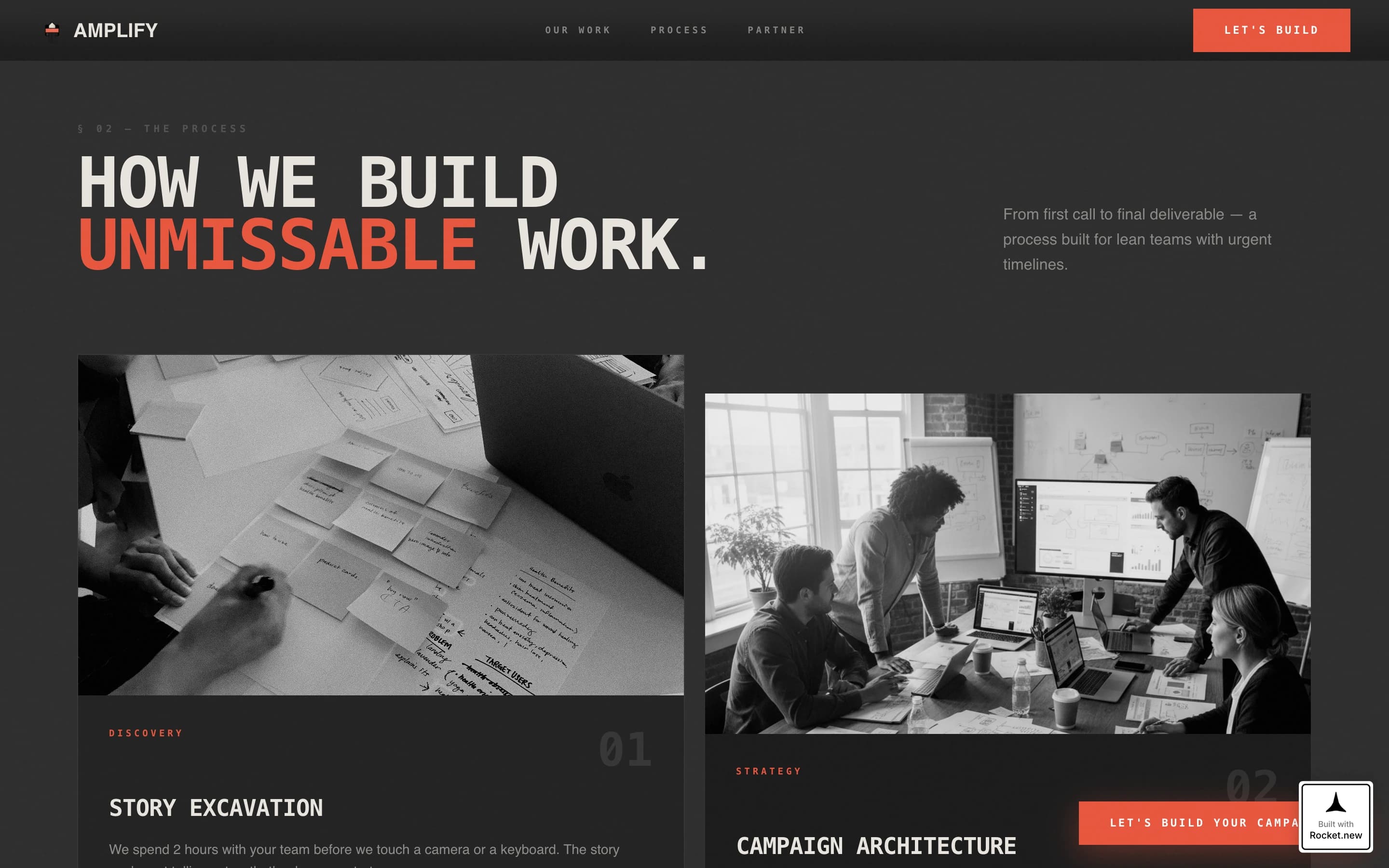 Amplify - Bold Nonprofit Landing Page Template