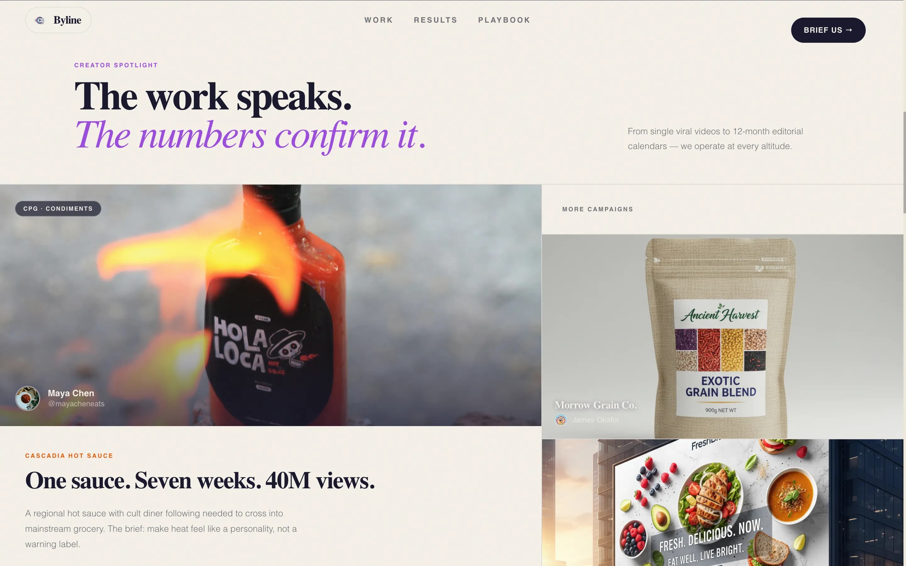 Appetite — Culinary Content Agency Landing Page Template