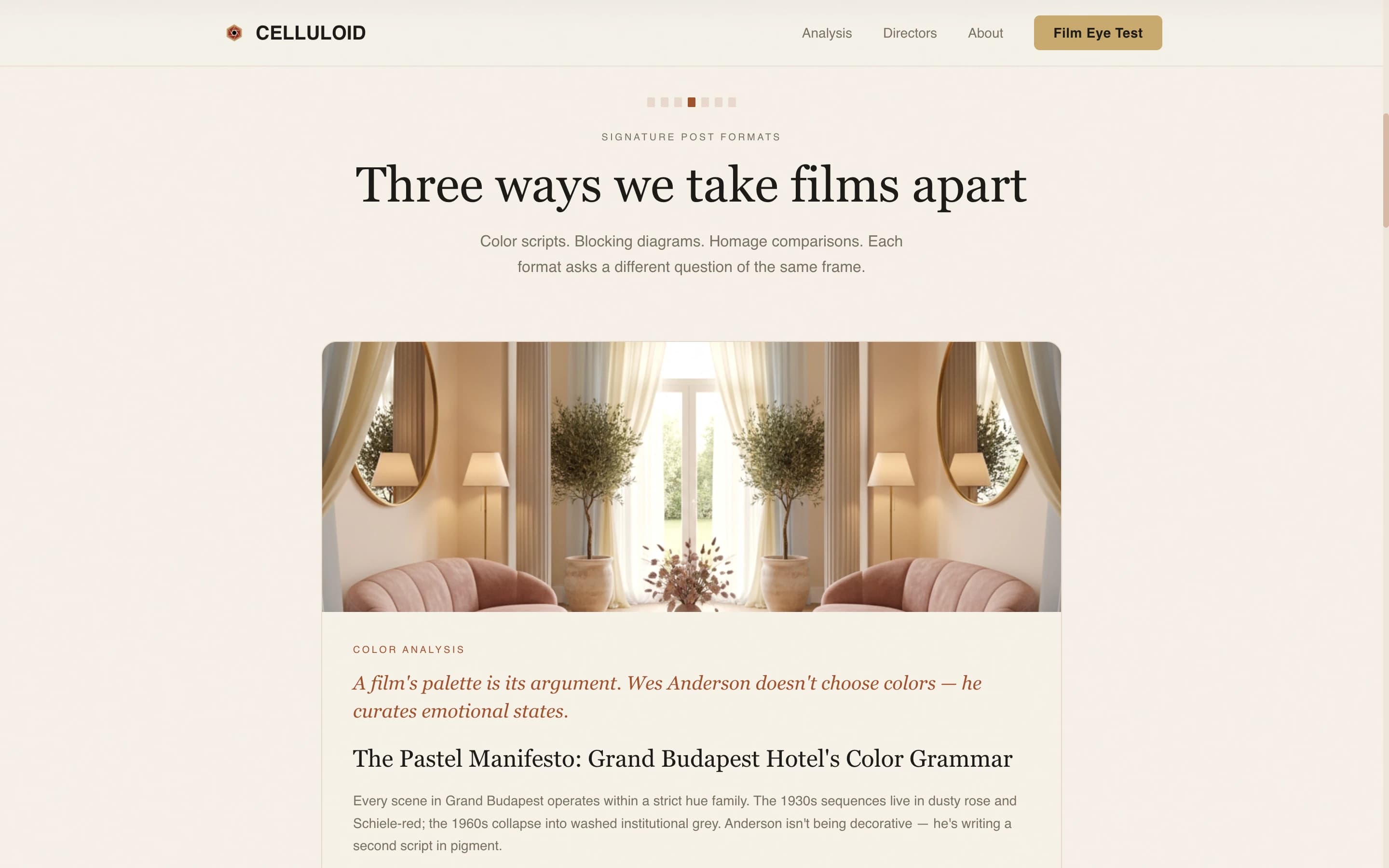 Celluloid — Engaging Film Criticism Landing Page Template