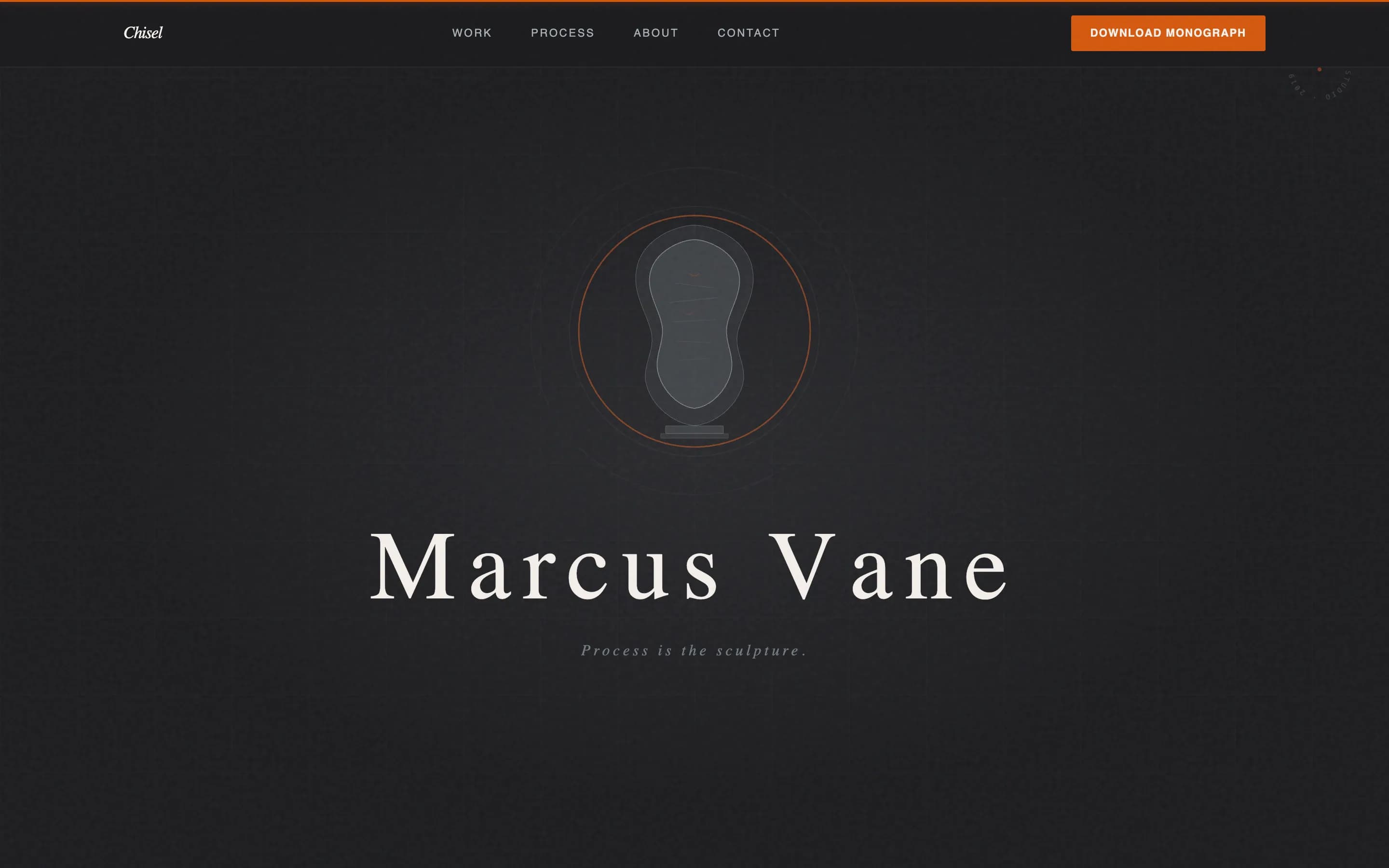 Chisel - Sculptural Portfolio Landing Page Template