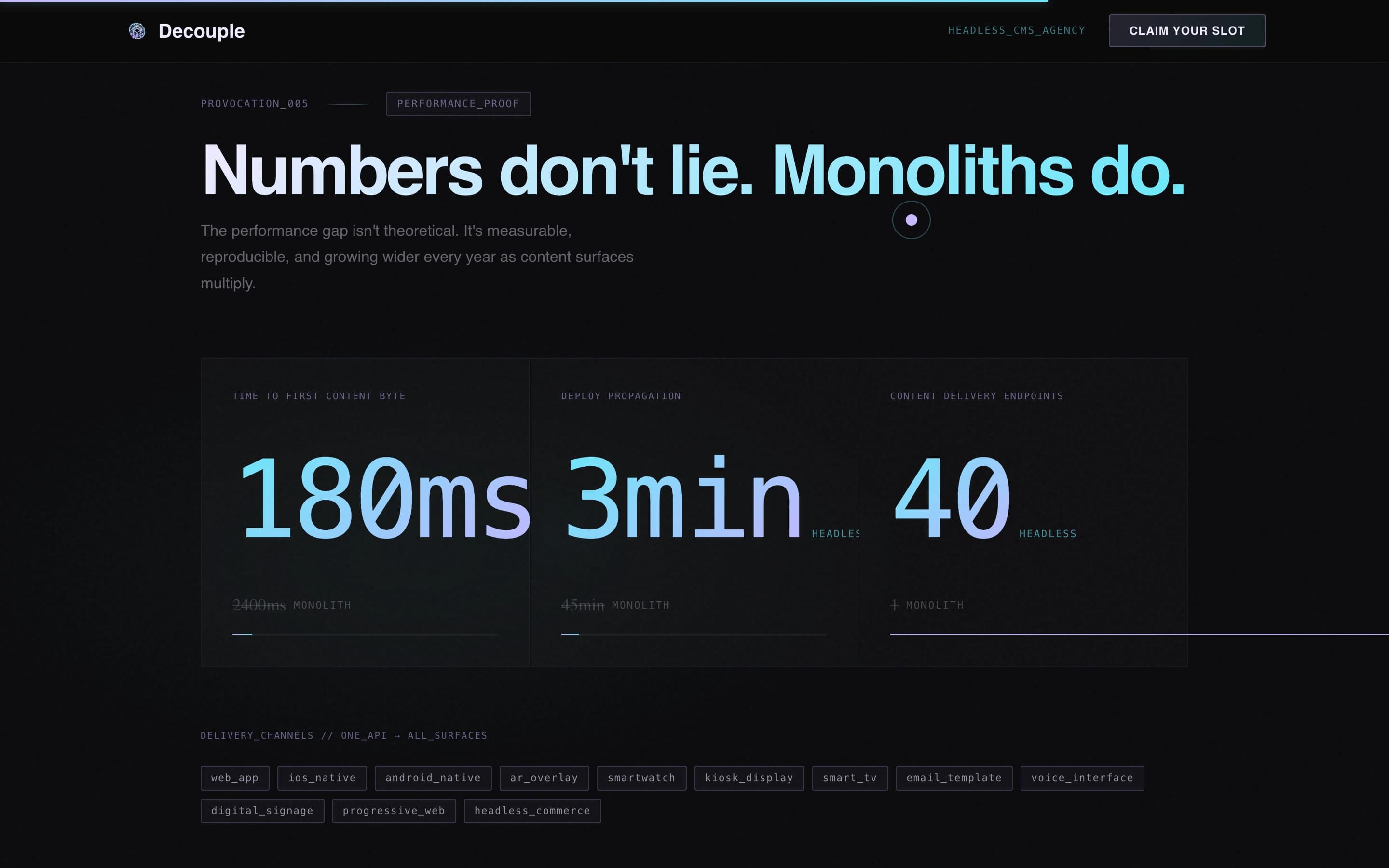 Decouple - Frictionless Headlesscms Landing Page Template