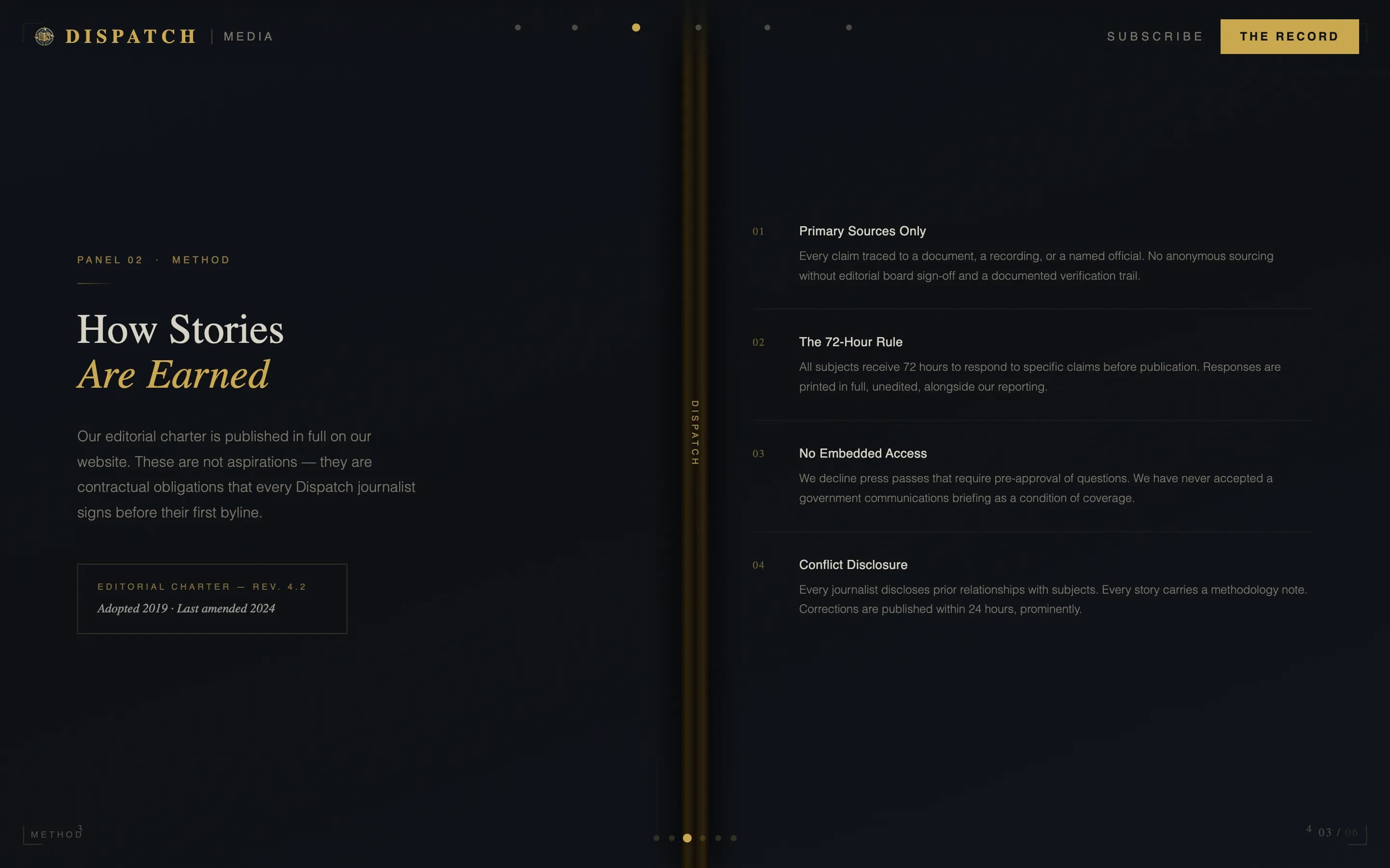 Dispatch — Expert Public Administration Landing Page Template