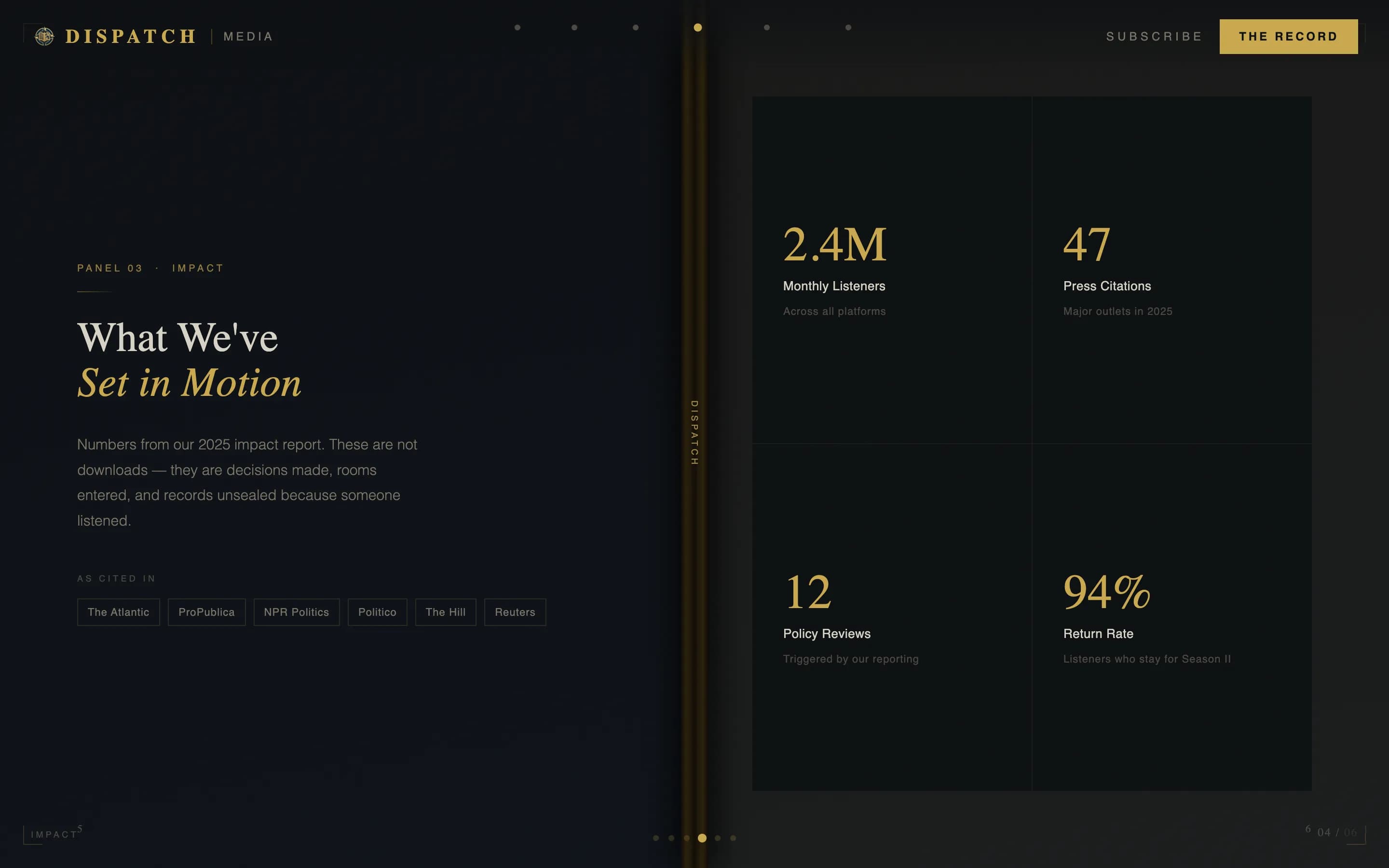Dispatch — Expert Public Administration Landing Page Template