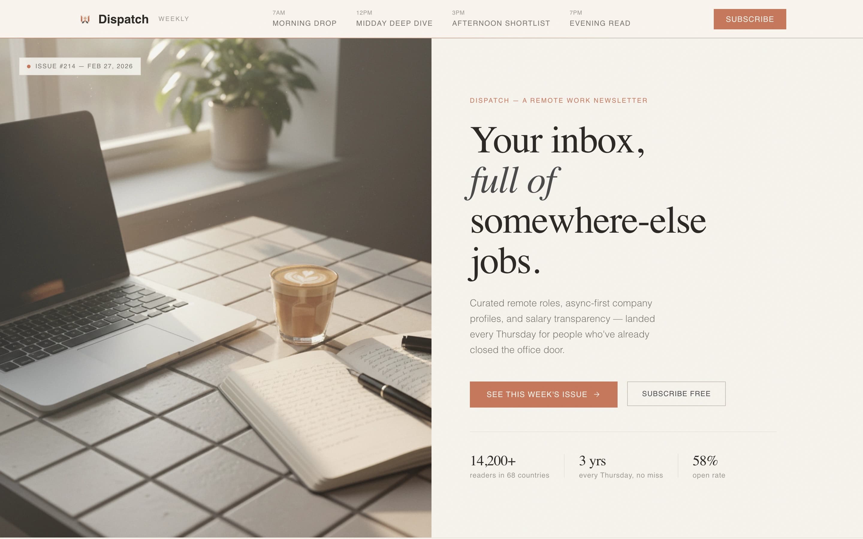 Transmit — Action-Able Distributed Work Landing Page Template