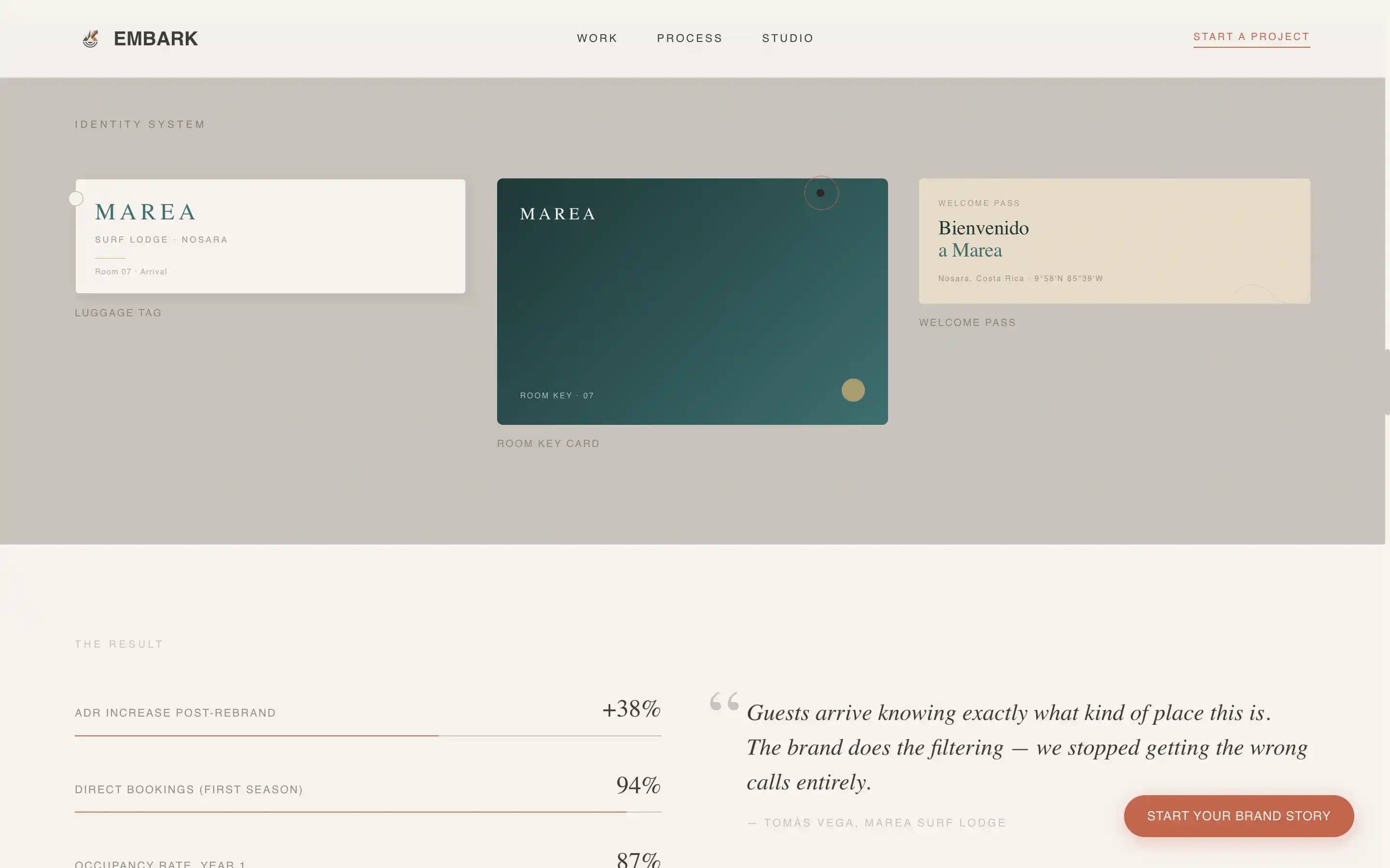 Embark - Immersive Travelbranding Landing Page Template